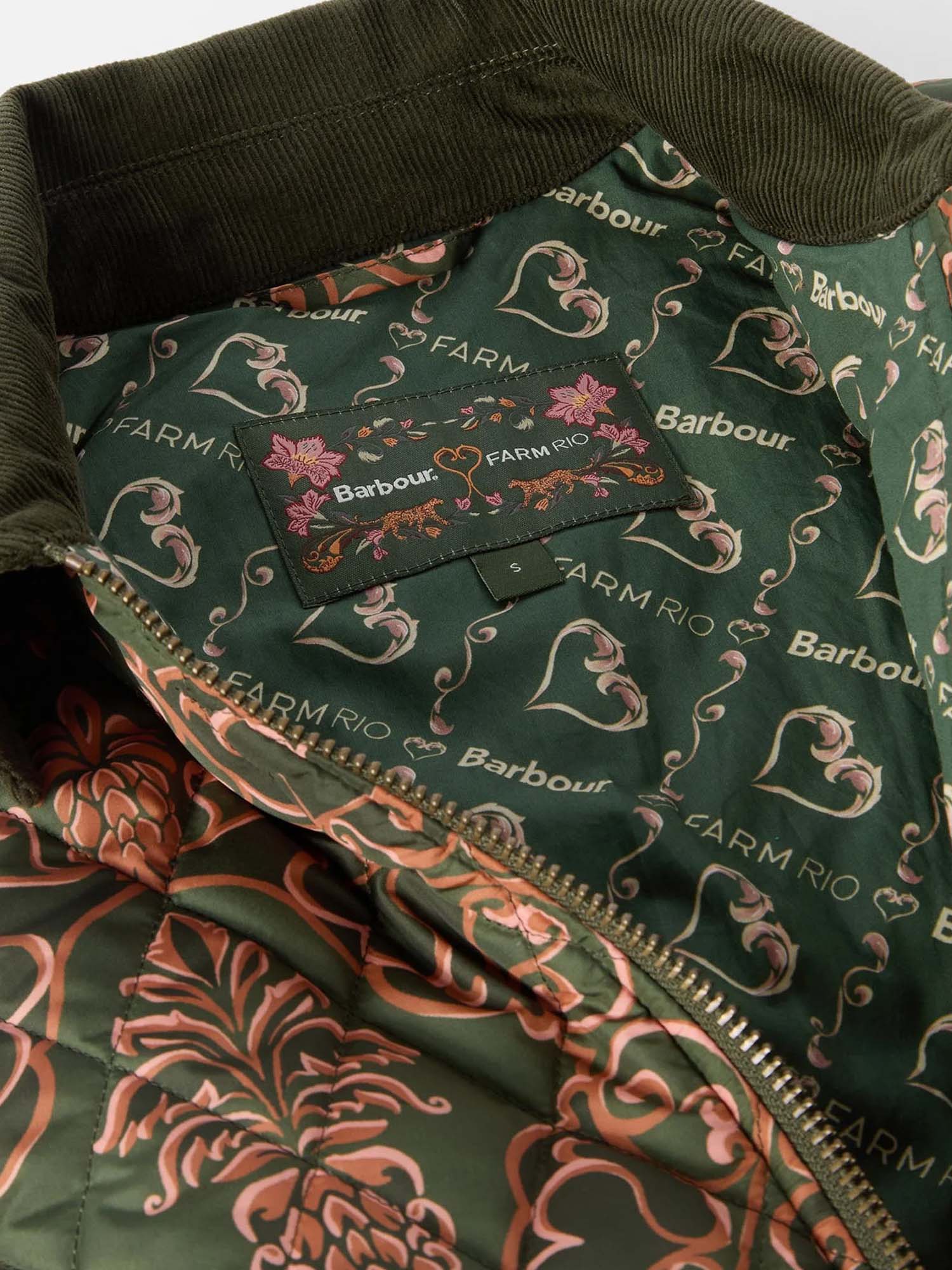 Barbour Piumino Luisa Quilt Barbour x FARM Rio Multicolore