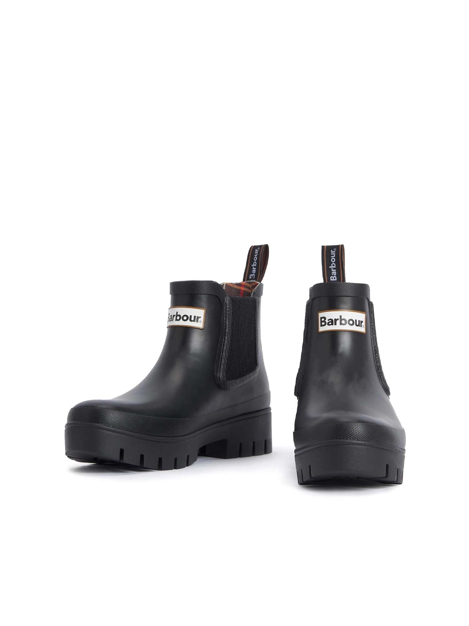 Barbour Tronchetti di gomma Halton Nero