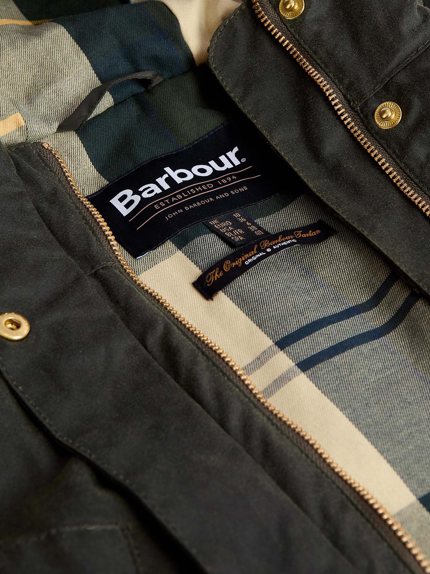 Barbour Parka cerato Marcy Verde