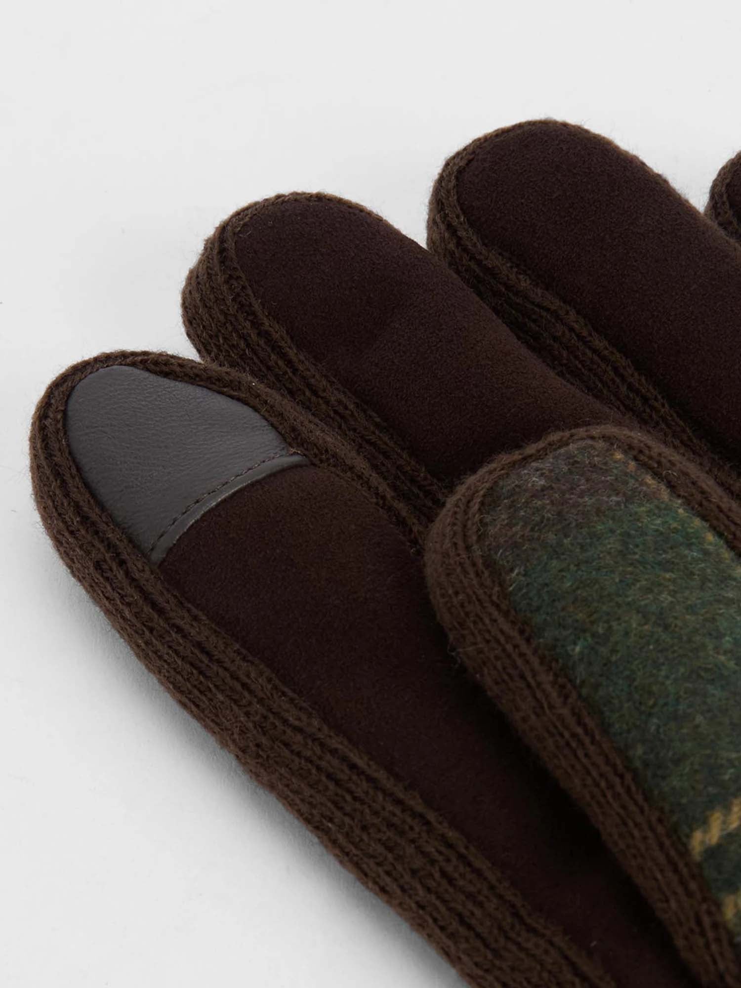 Barbour Guanti in tartan Hackney Multicolore