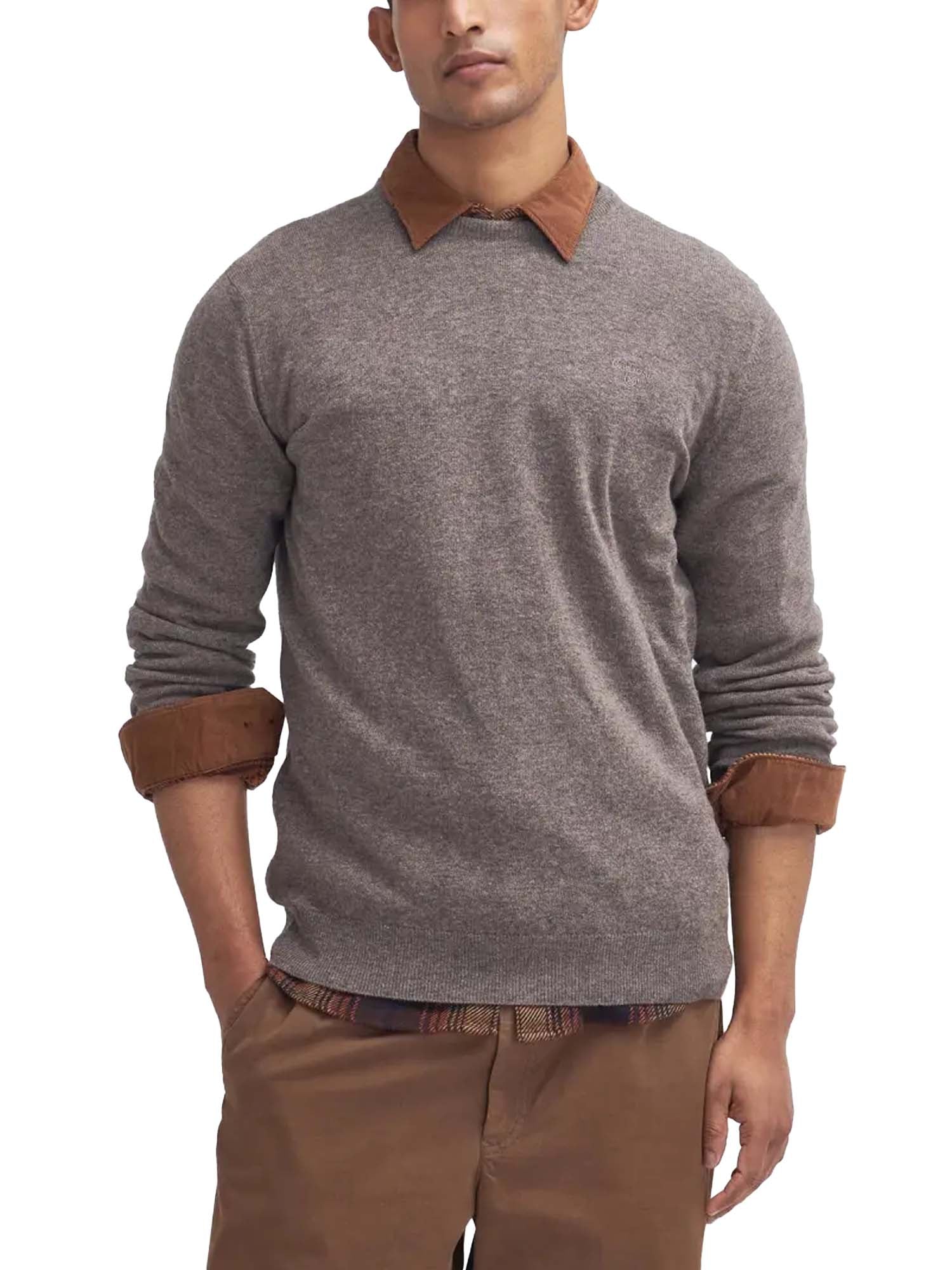 Barbour Maglione girocollo Essential Bianco