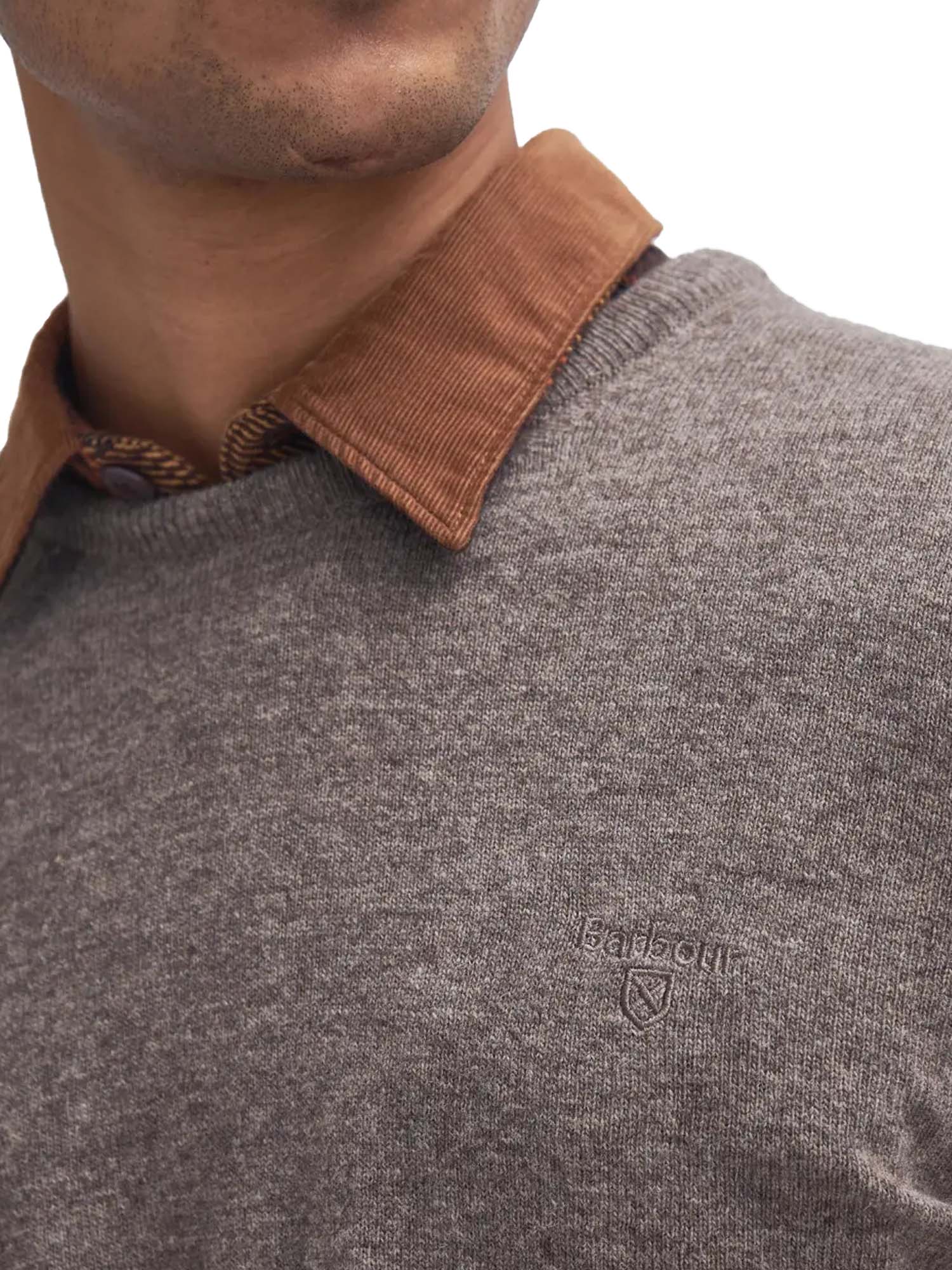 Barbour Maglione girocollo Essential Bianco