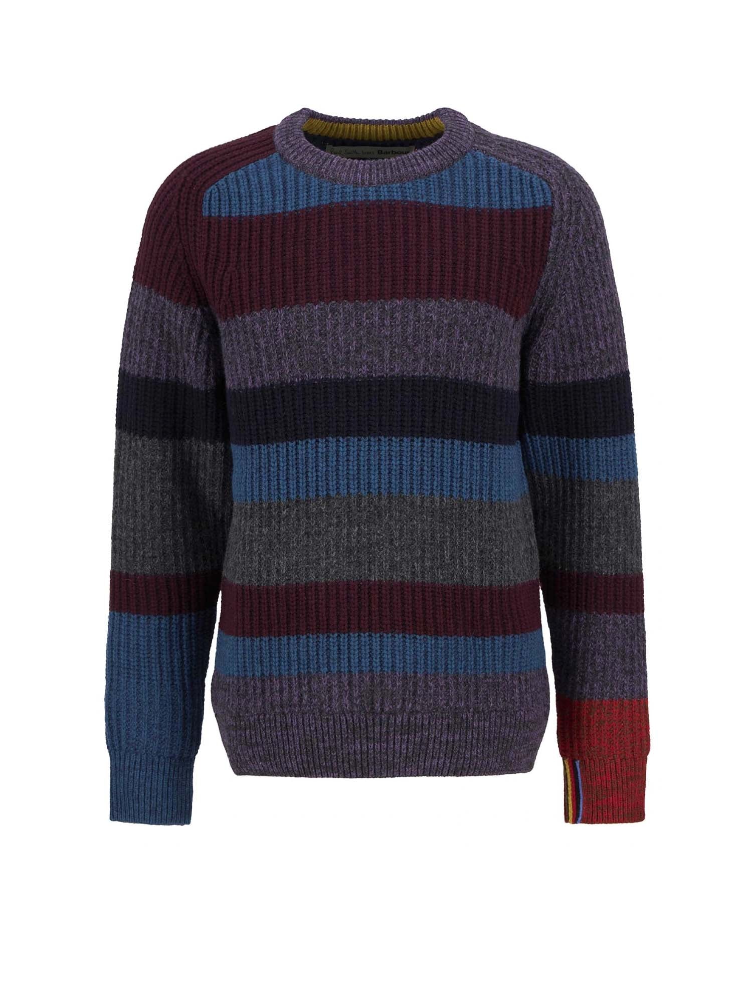 Barbour Maglione girocollo a righe multicolor - Paul Smith loves Barbour Multicolore