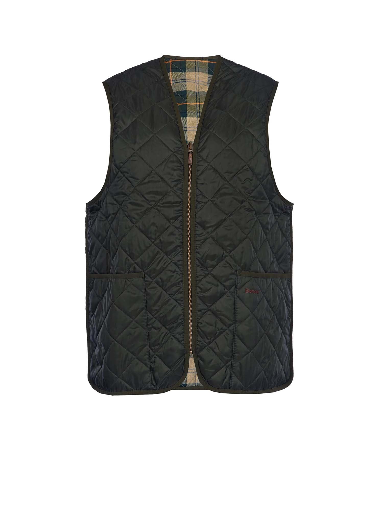 Quilted gilet/zip liner