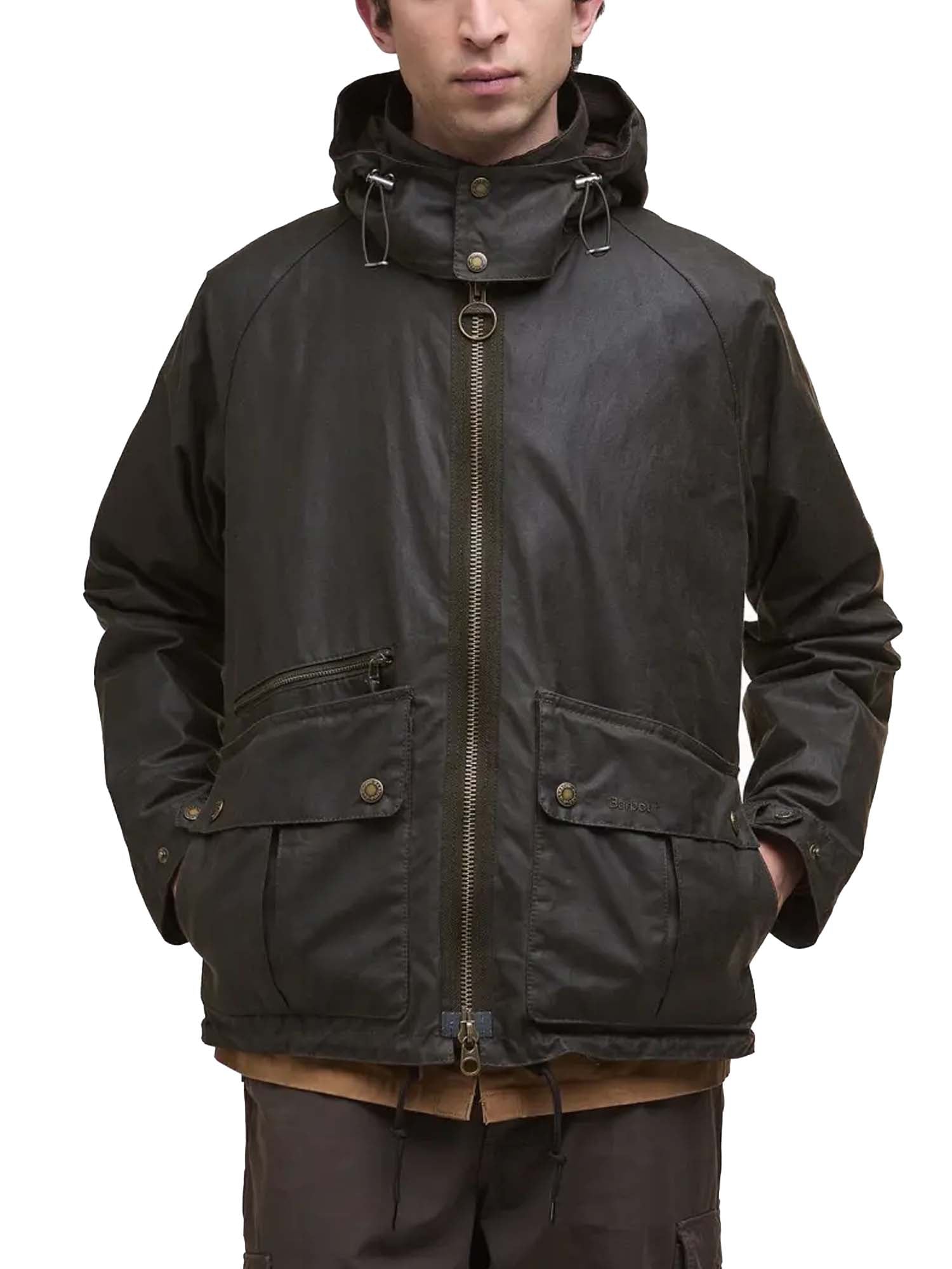 Barbour Giacca cerata Re-Engineered Bardon Spey Verde