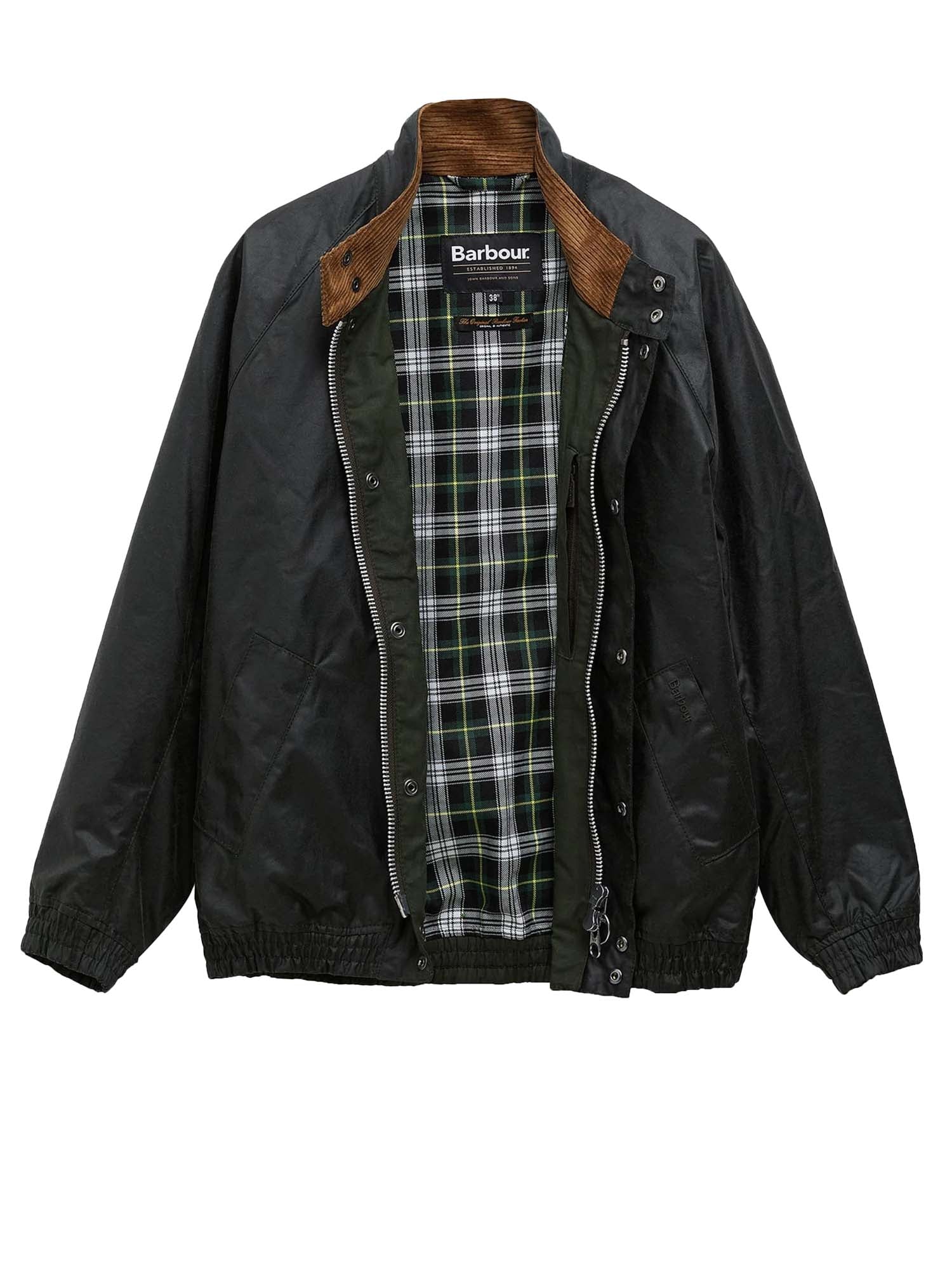 Barbour Giacca cerata Blouson Transport Verde