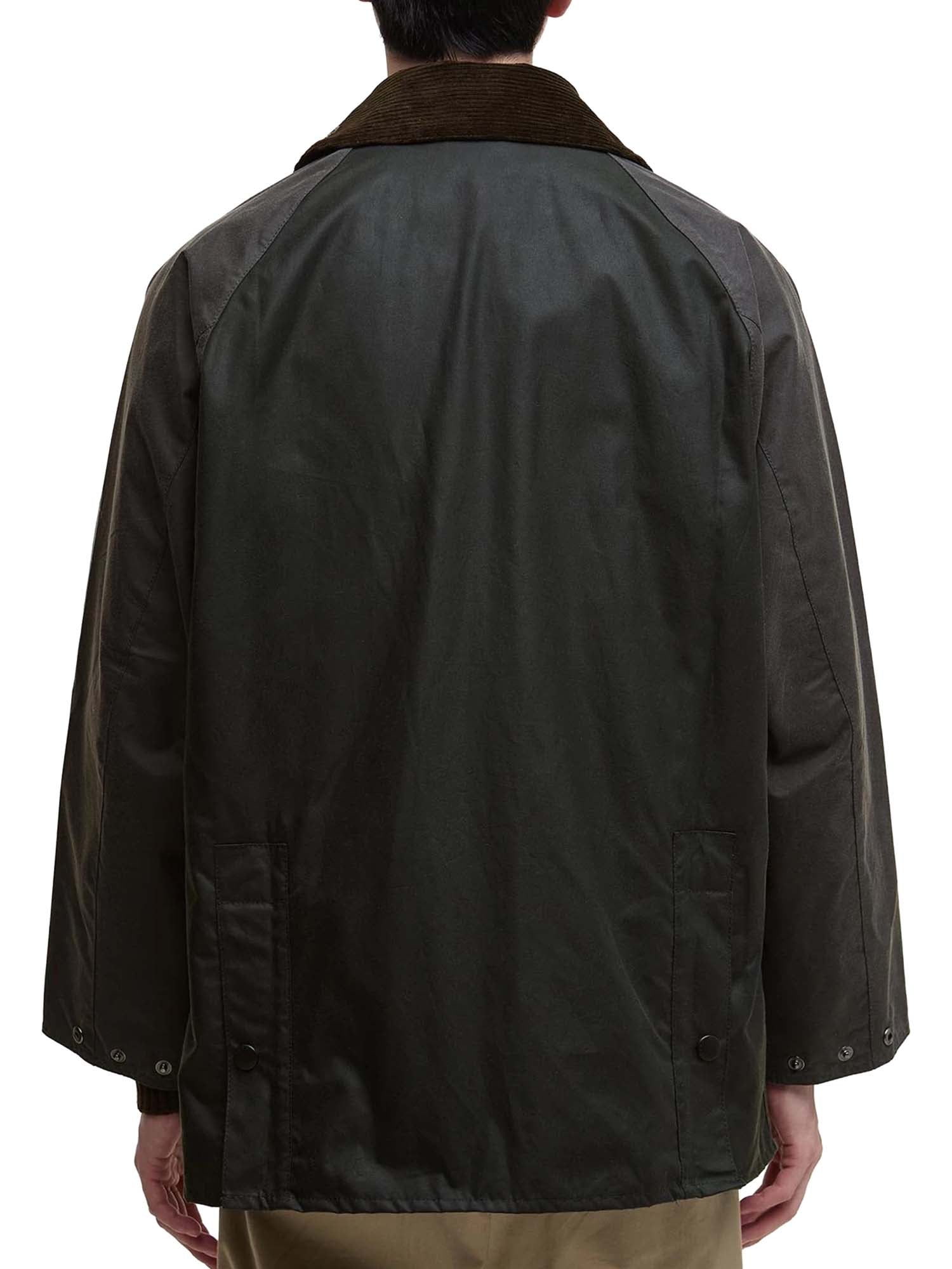 Barbour Giacca cerata Patchwork Bedale oversize Verde