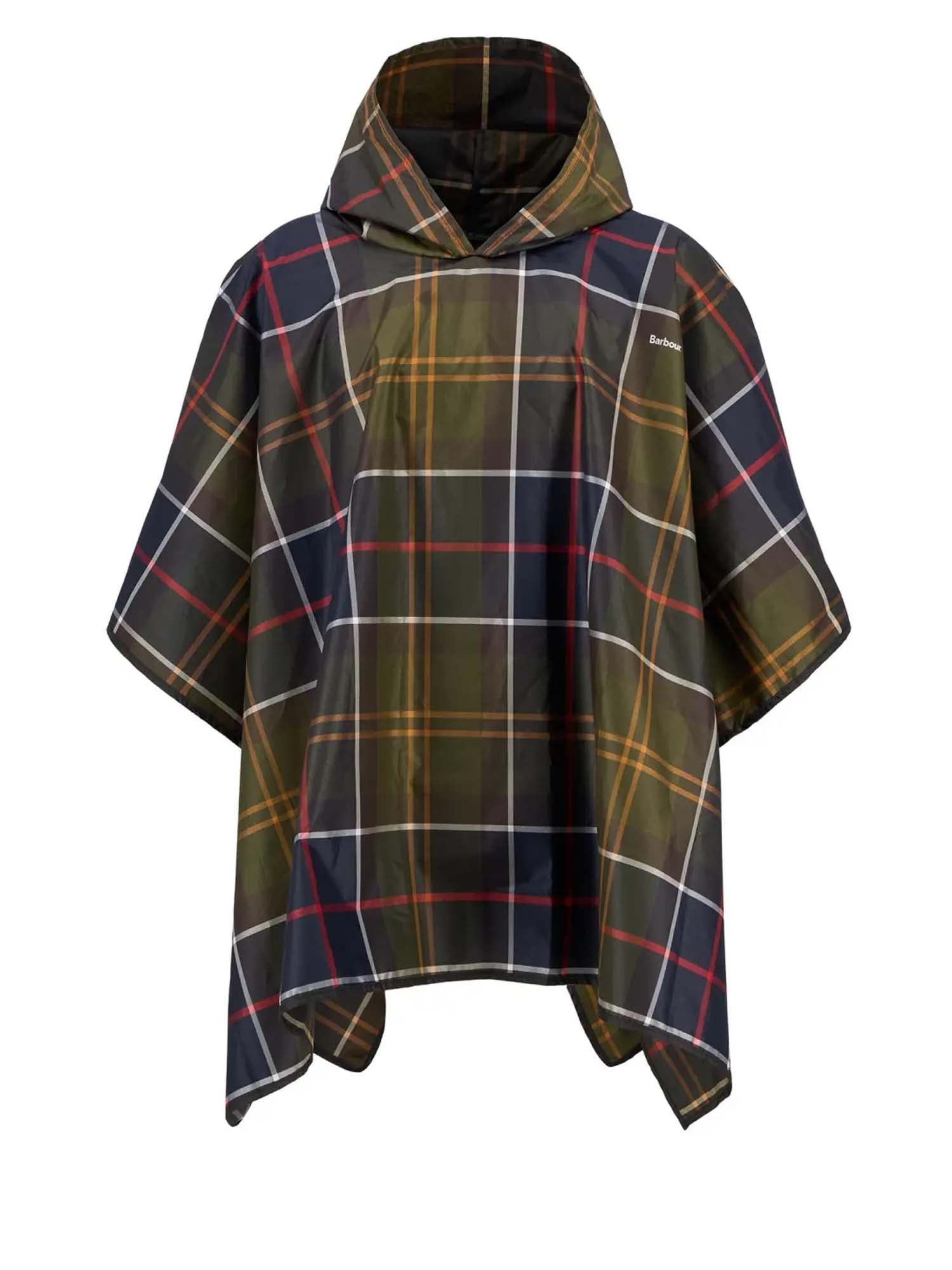 Barbour Poncho impermeabile Tartan Multicolore