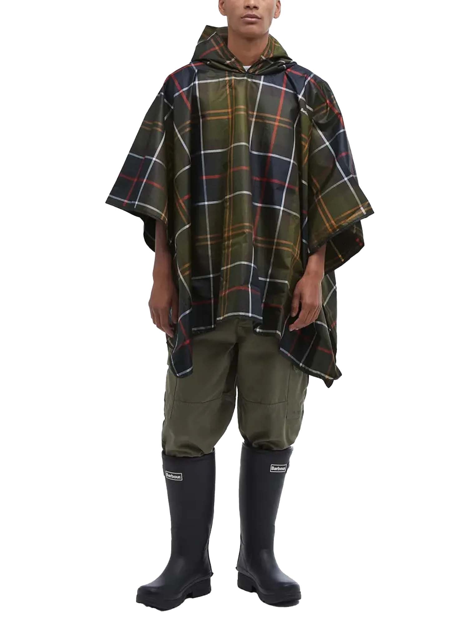 Barbour Poncho impermeabile Tartan Multicolore