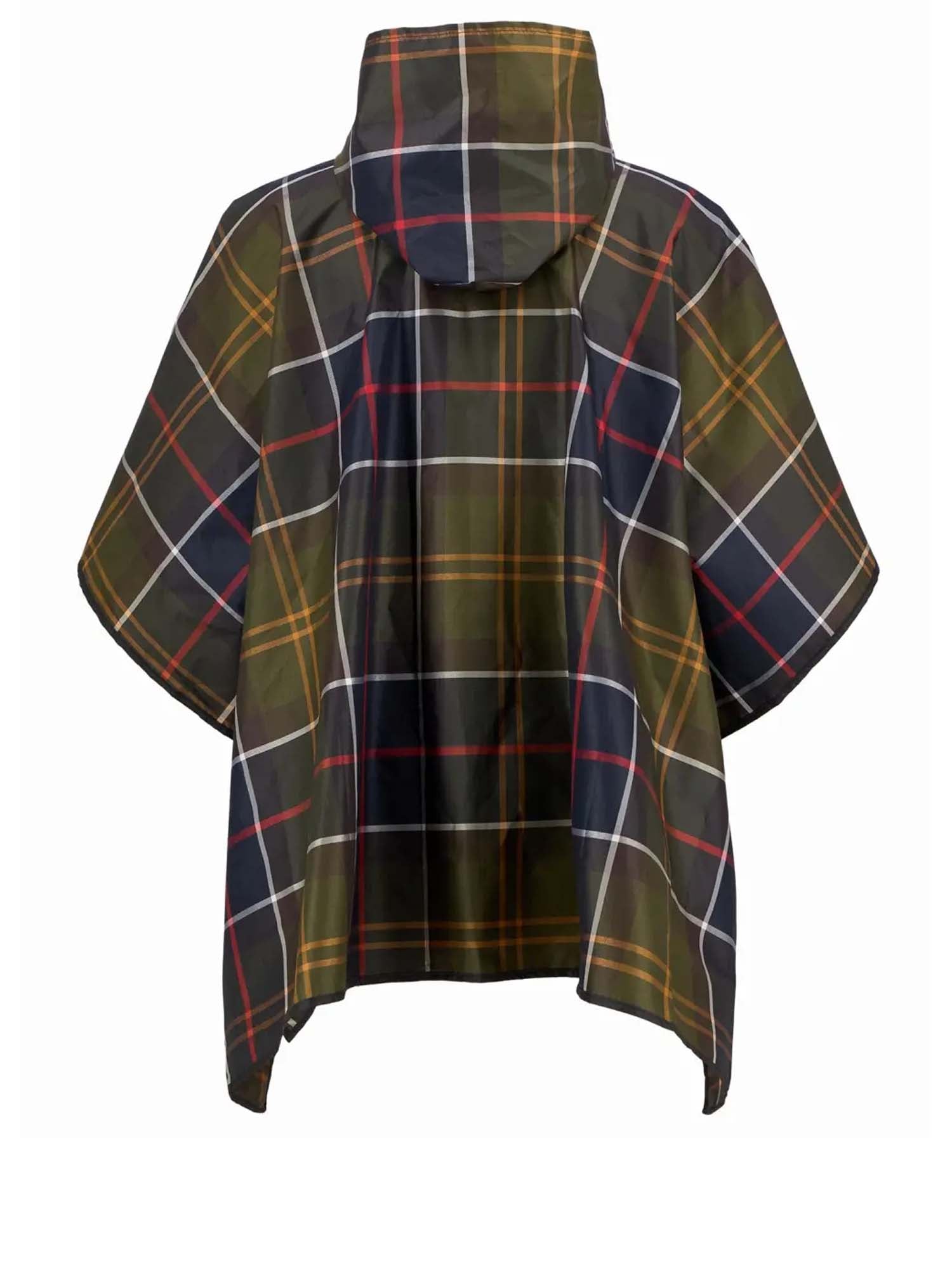 Barbour Poncho impermeabile Tartan Multicolore
