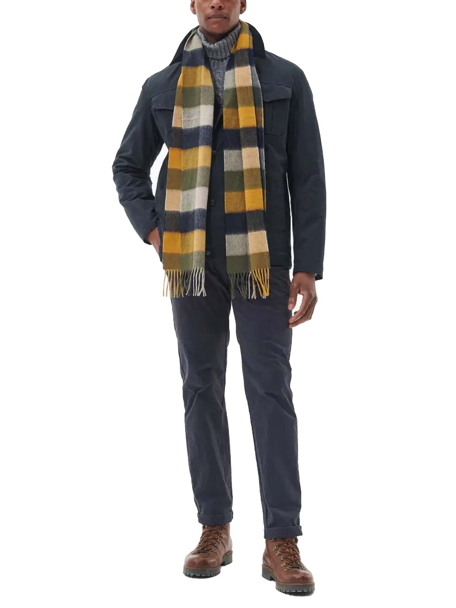 Barbour Sciarpa Tattersall grande Multicolore