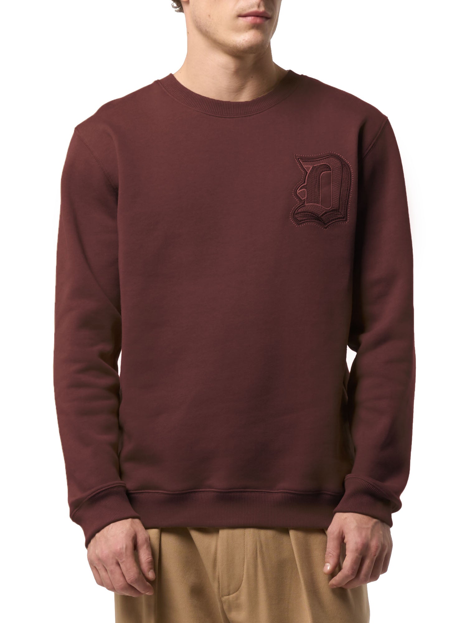 Dondup Felpa Uomo Rosso