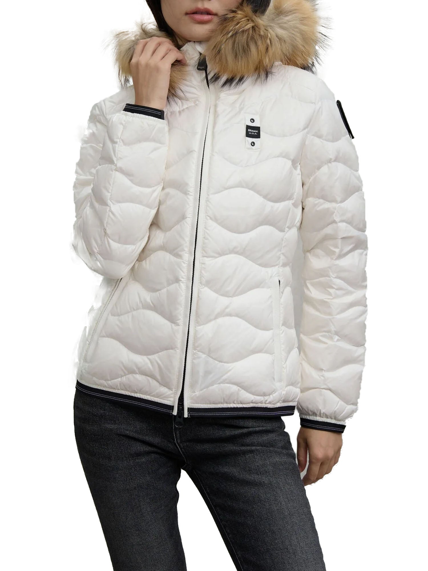 Blauer Giacca Aldie Bianco