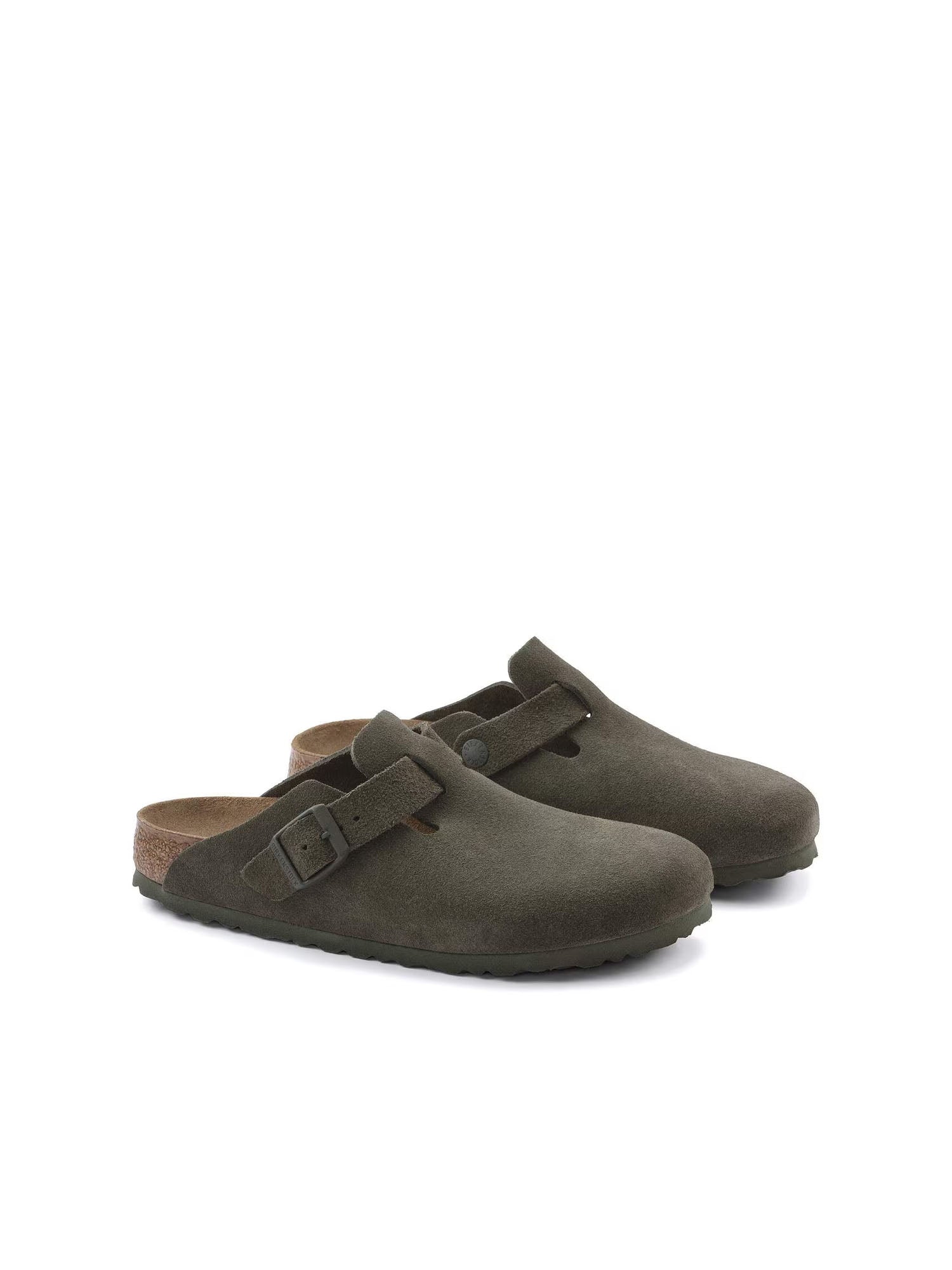 Birkenstock Boston (Pelle scamosciata) Verde
