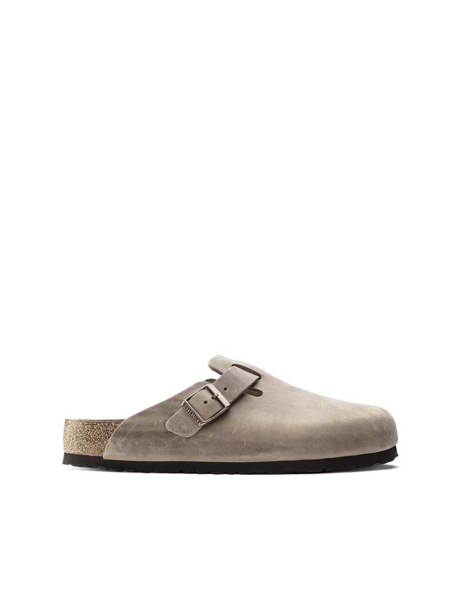 Birkenstock Boston plantare morbido (Pelle Oliata) Marrone