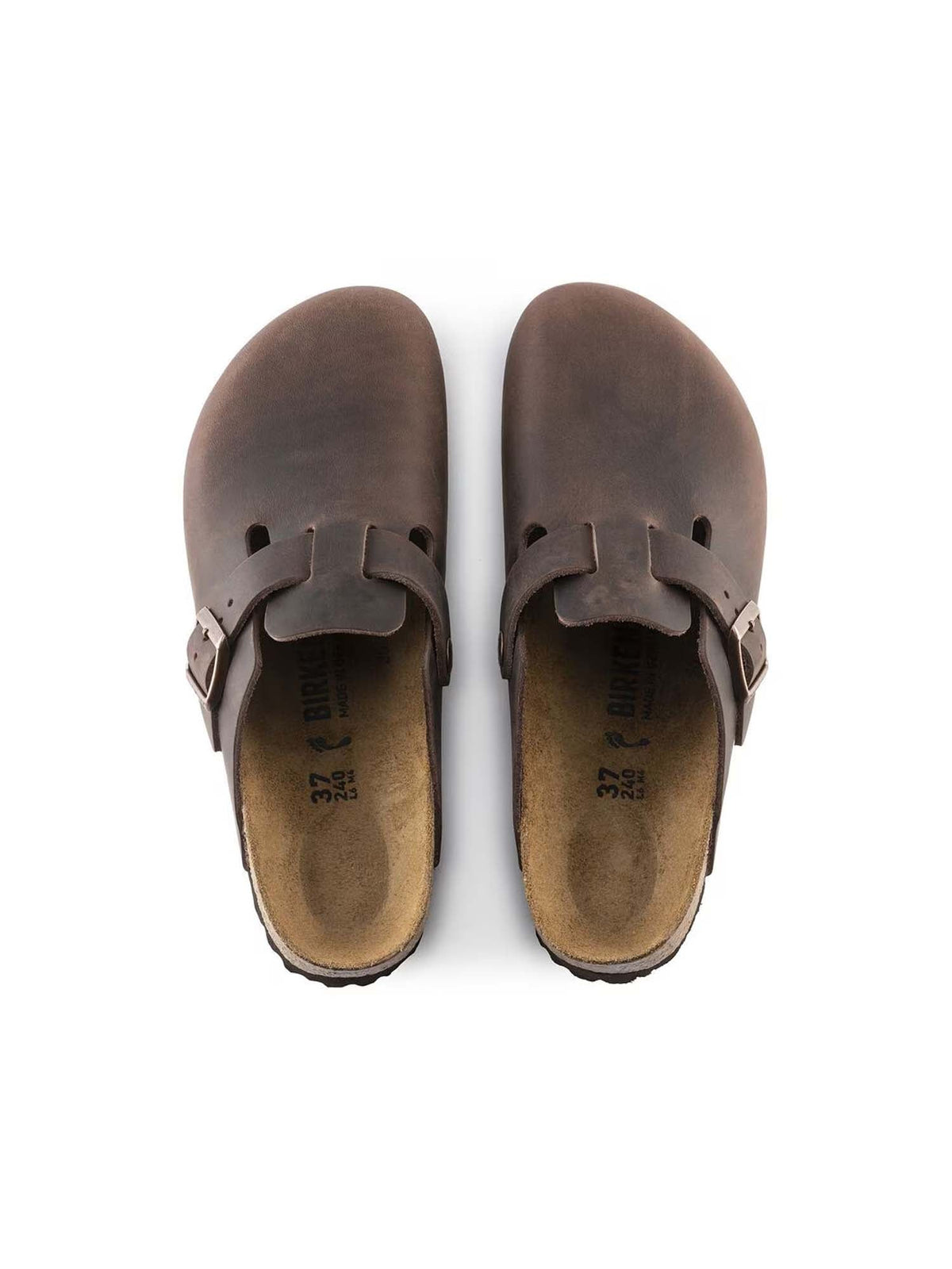 Birkenstock Boston (Pelle oliata) Marrone