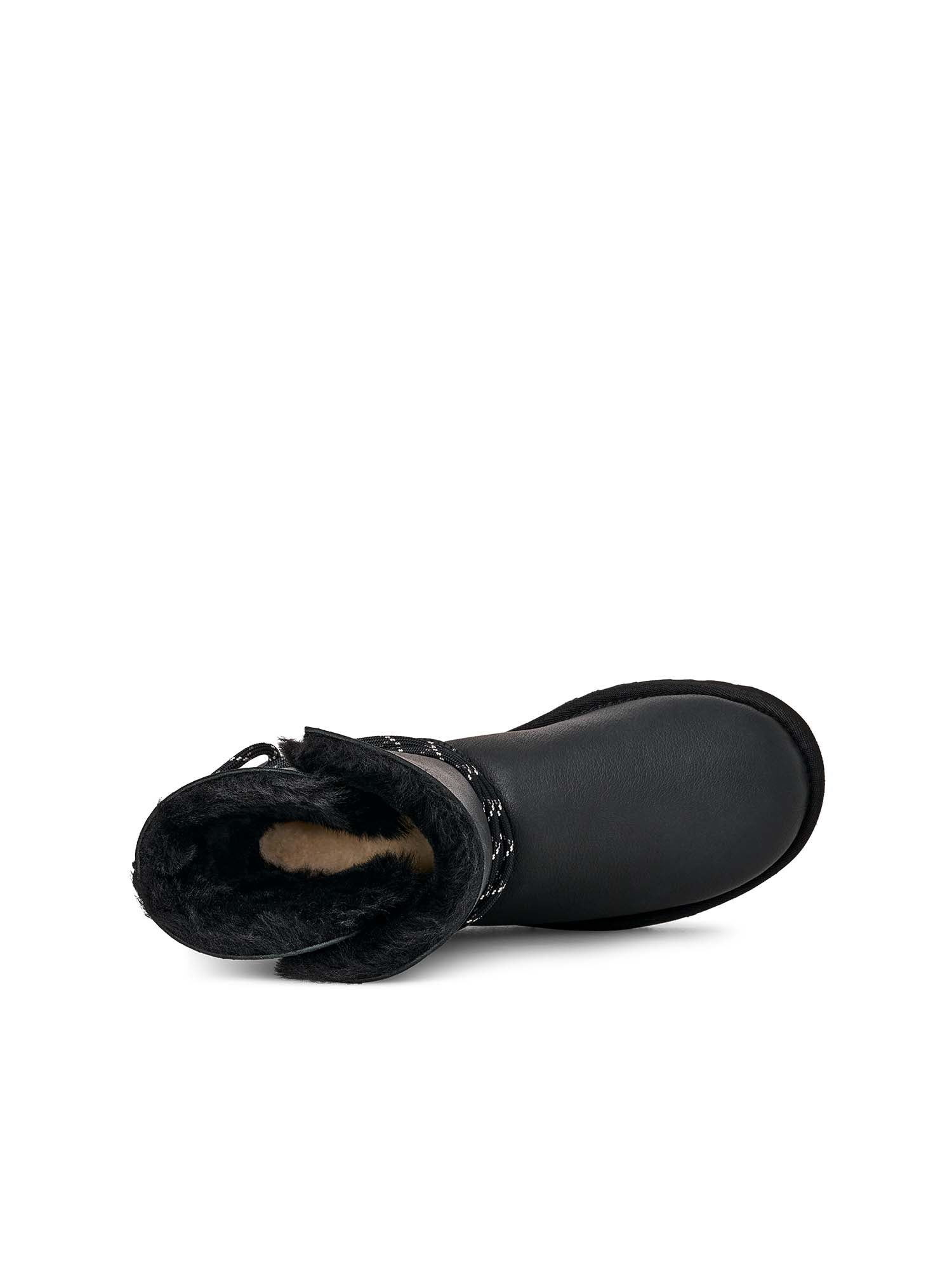 Ugg Stivali Classic Bailey Tie Leather Donna Nero