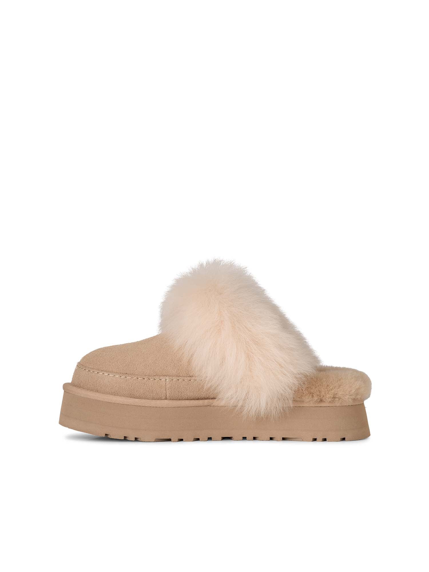 Ugg Ciabatte Disquette Chalet Donna Beige