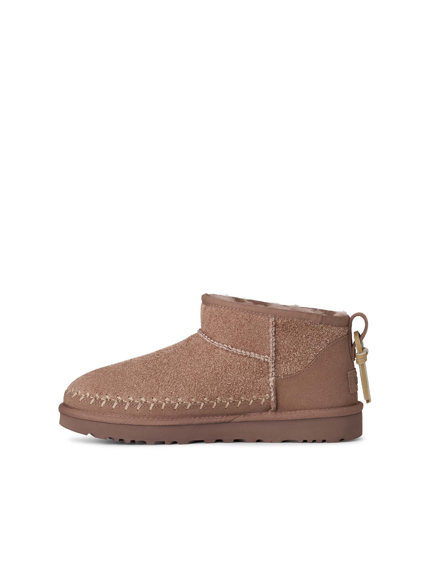 Ugg Stivali Classic Ultra Mini Biarritz da Donna Marrone