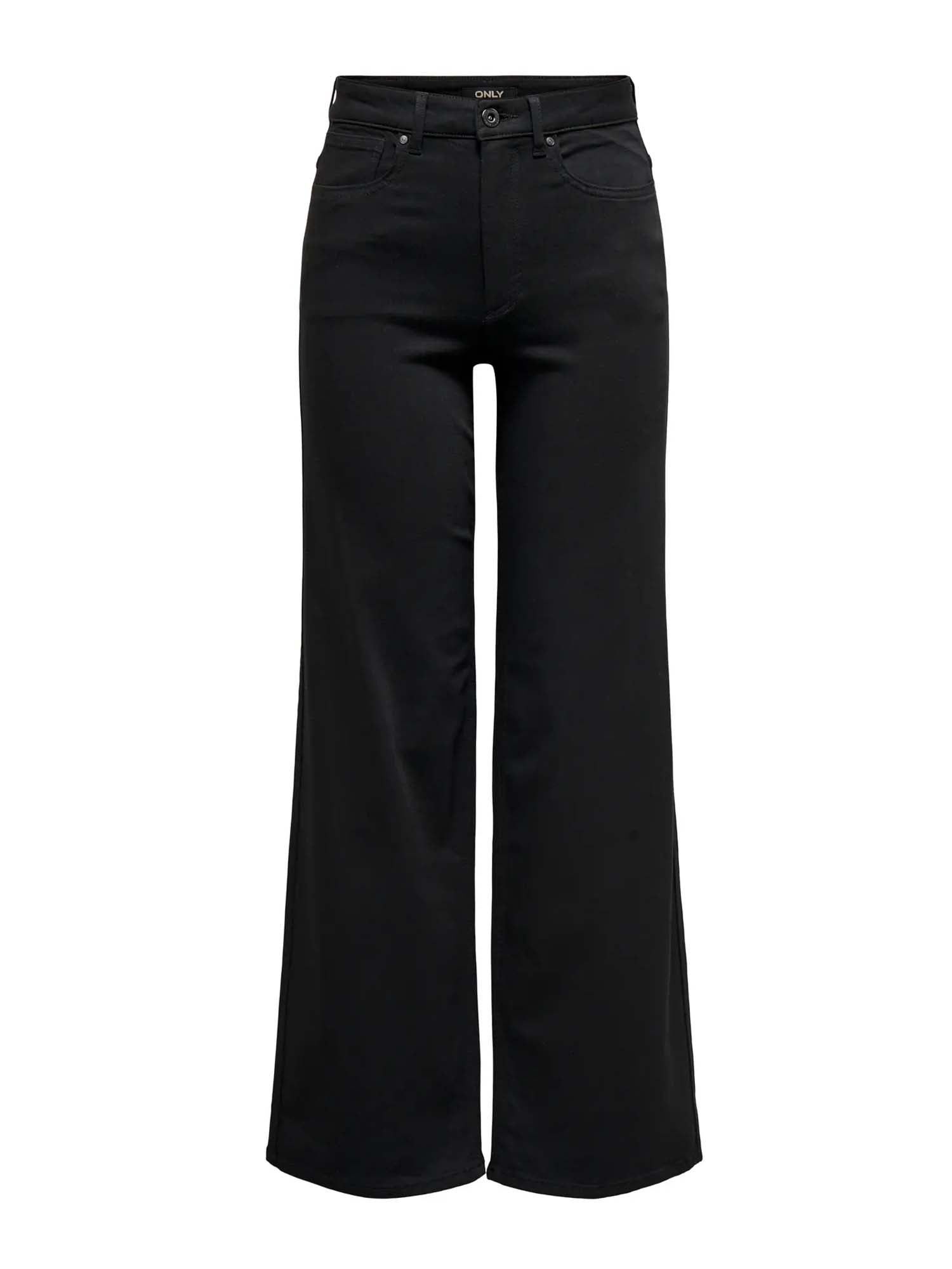 Only Onlmadison Vita Alta Wide Leg Fit Jeans Nero