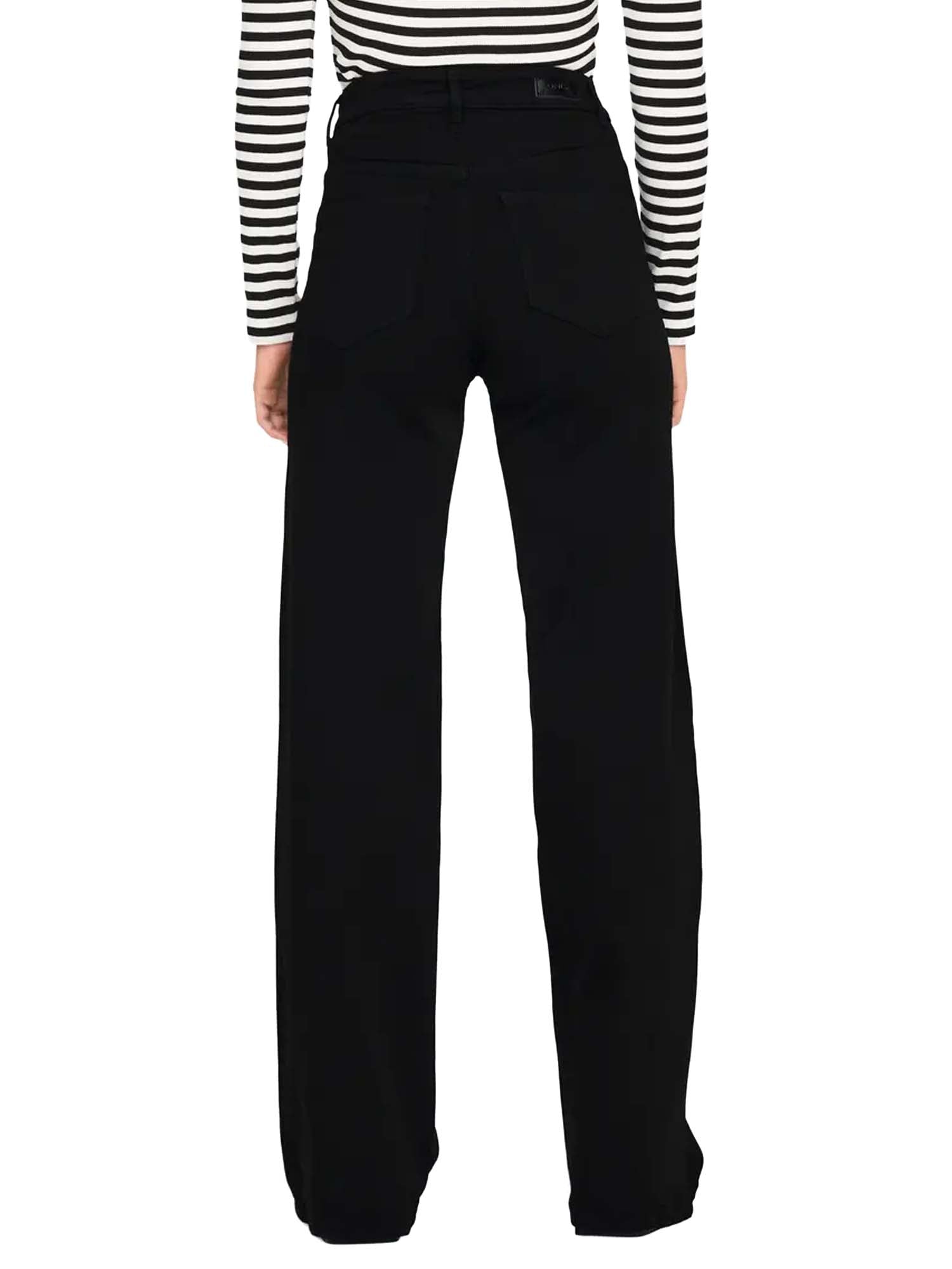 Only Onlmadison Vita Alta Wide Leg Fit Jeans Nero