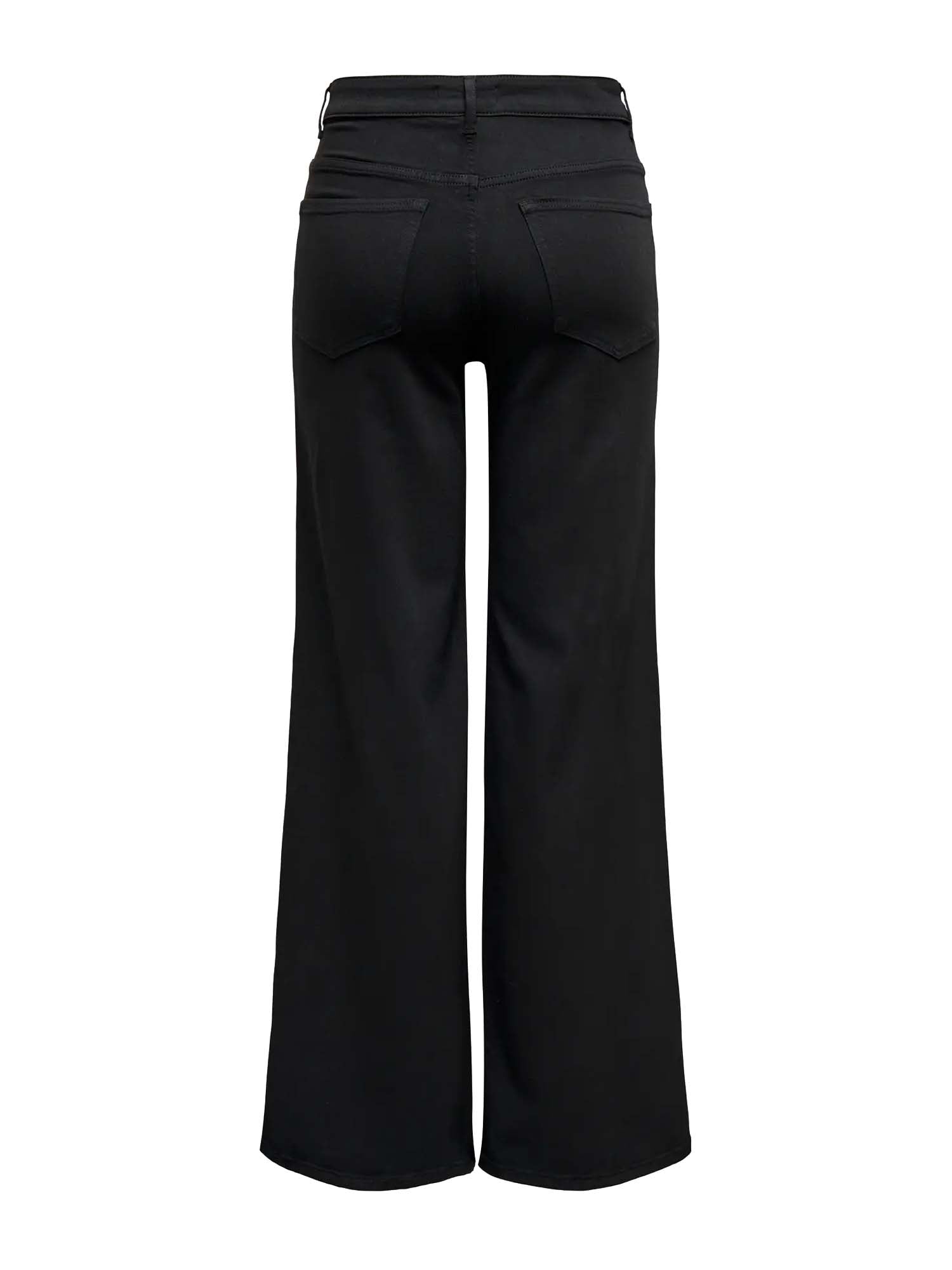 Only Onlmadison Vita Alta Wide Leg Fit Jeans Nero