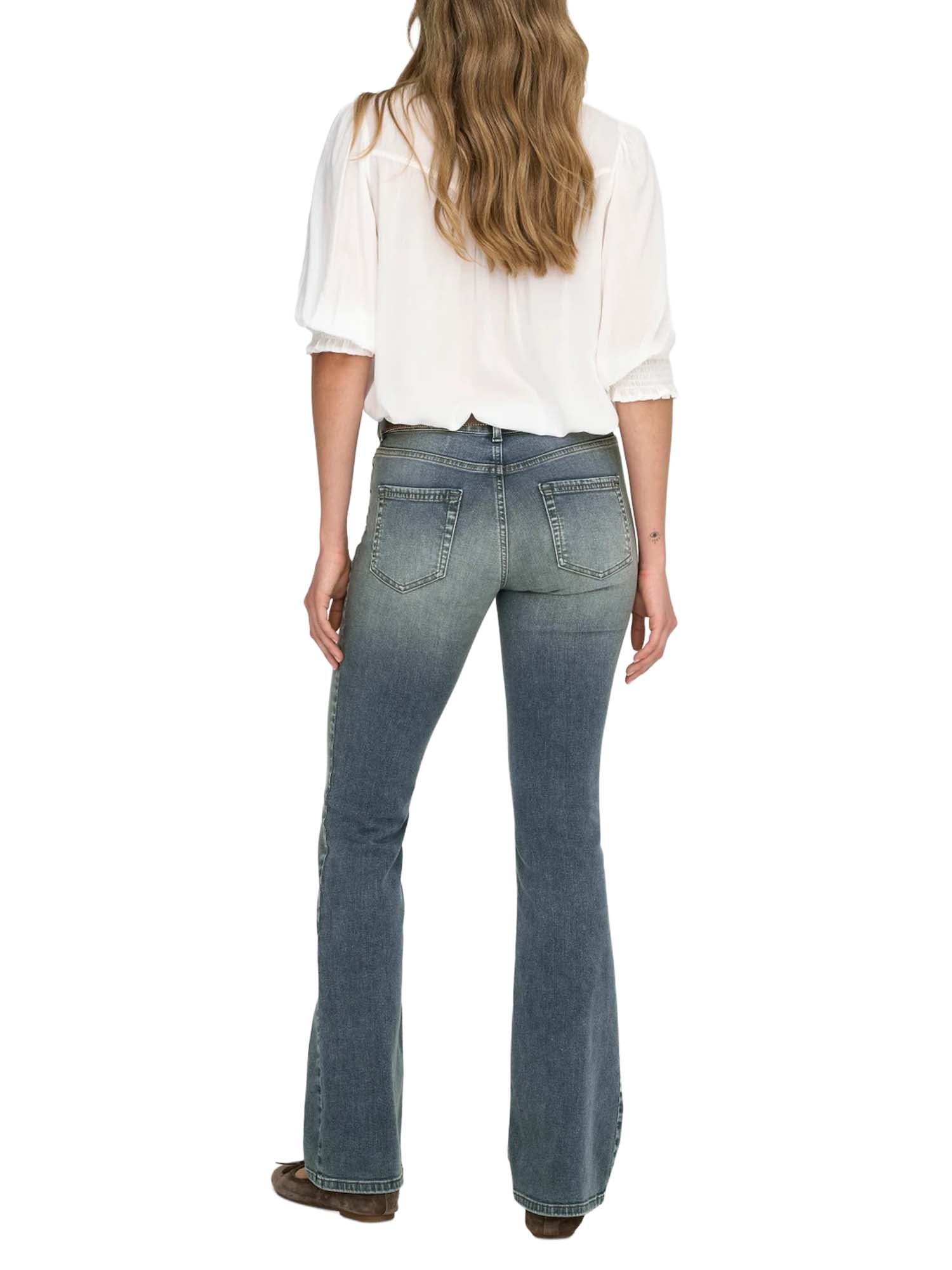 Only Jeans Onlblush Vita Media Flared Fit Blu