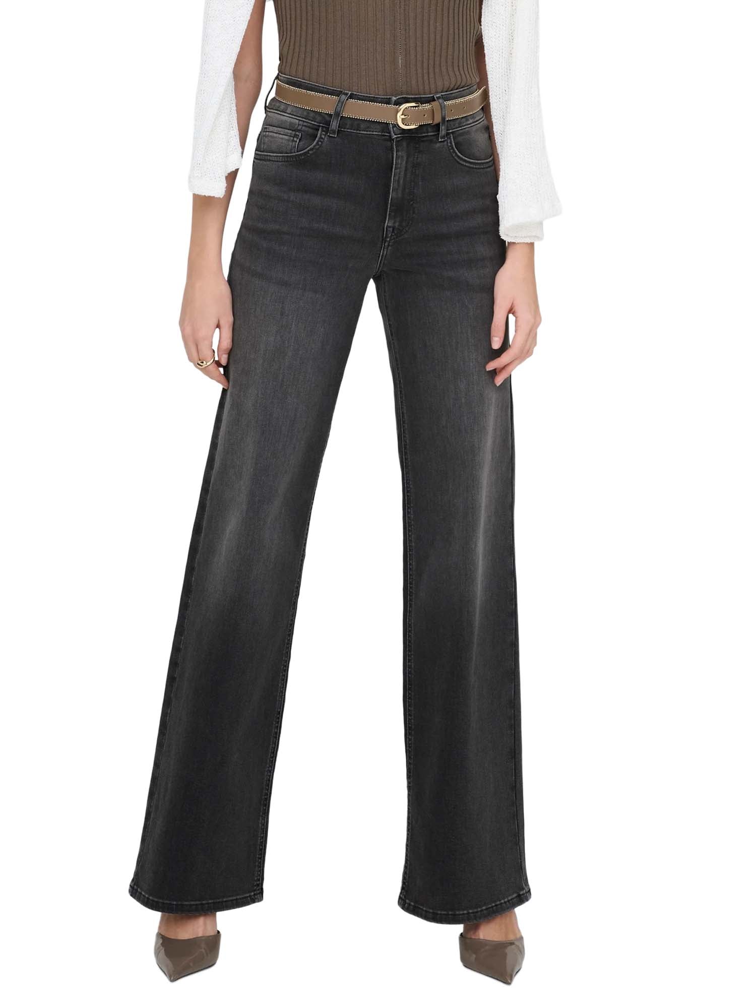 Only Jeans Onlmadison Vita Alta Wide Leg Fit Nero
