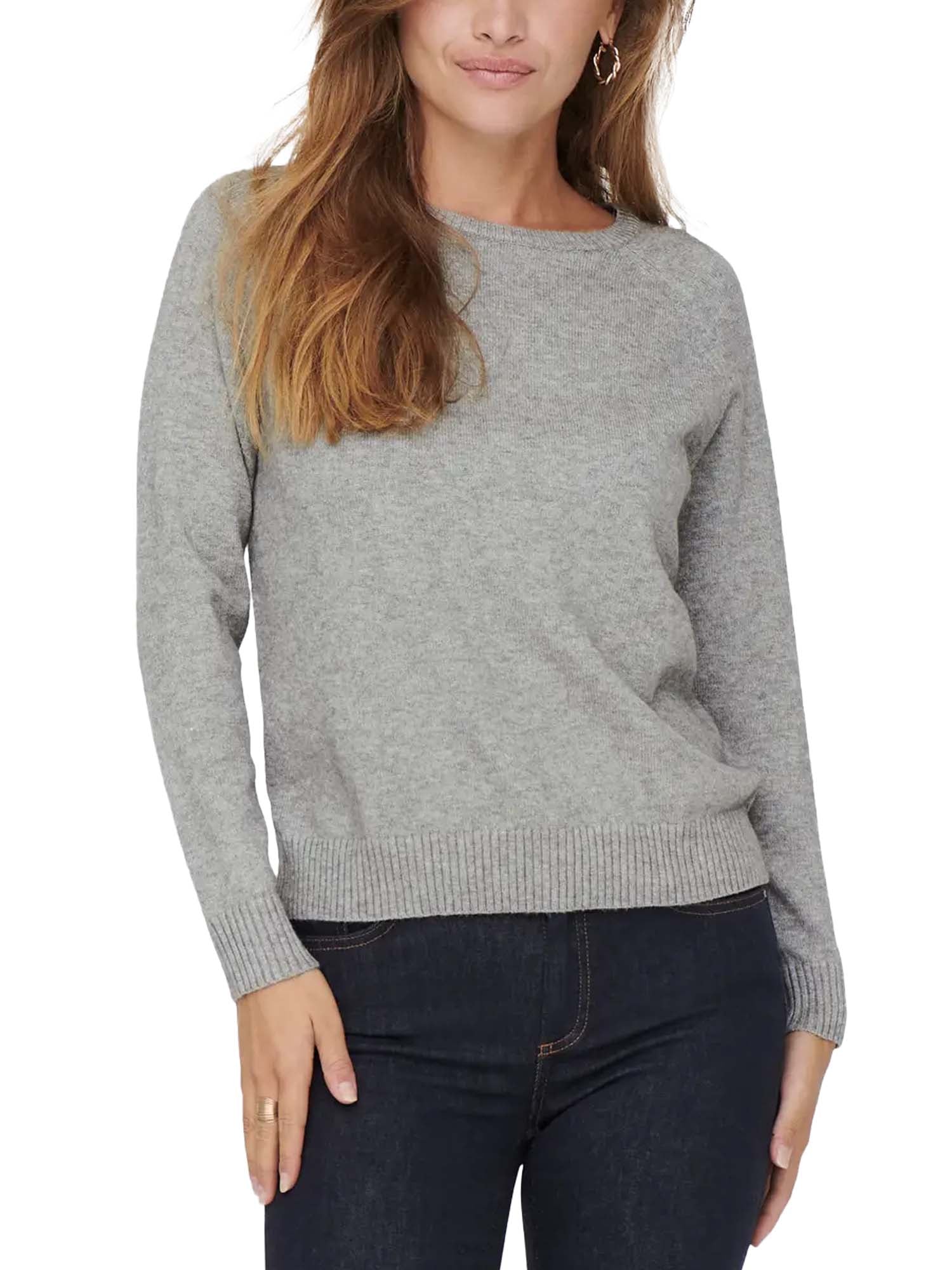 Only Maglione Lesly Kings Life L/S Grigio