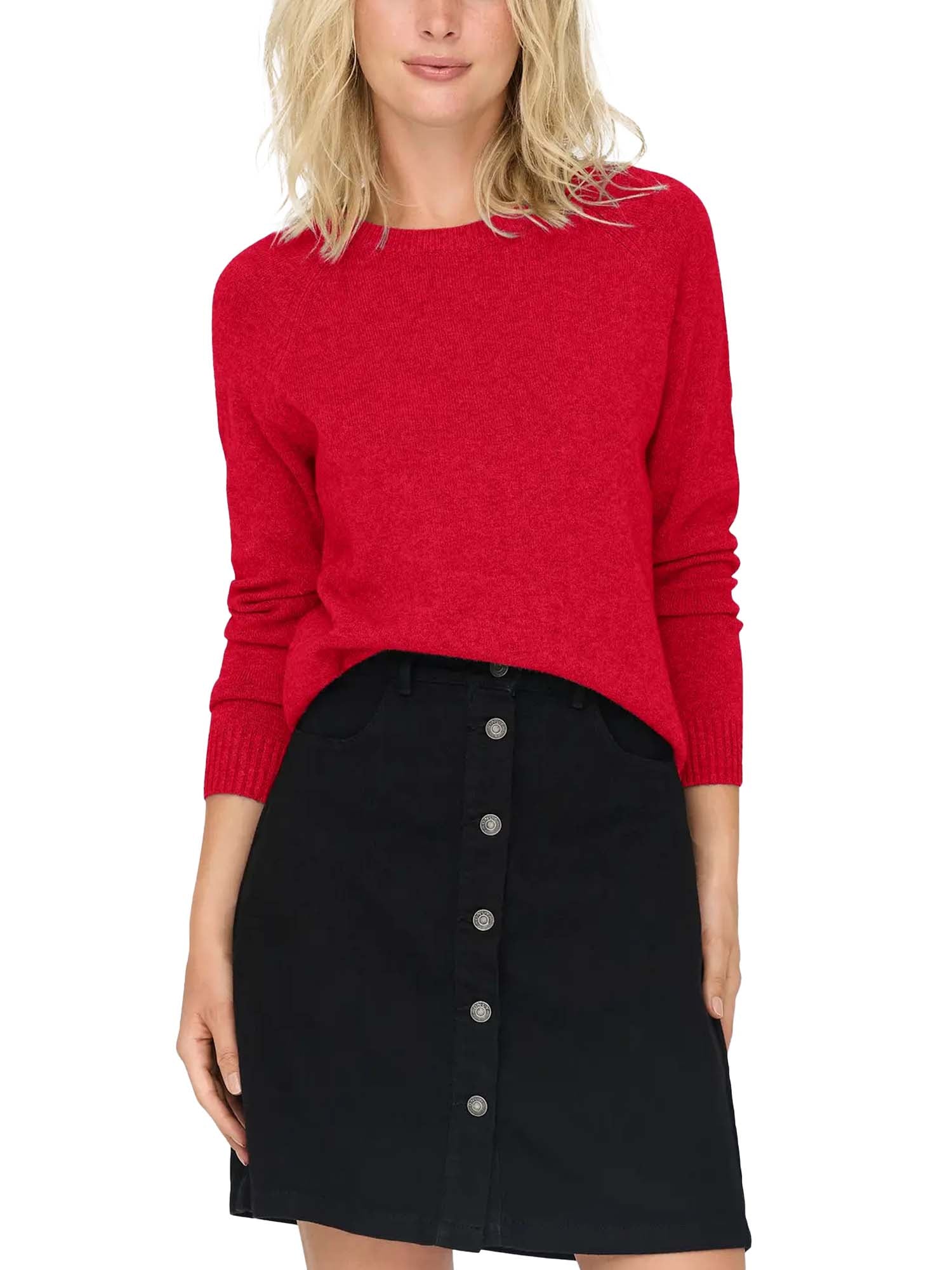 Only Maglione Lesly Kings Life L/S Rosso