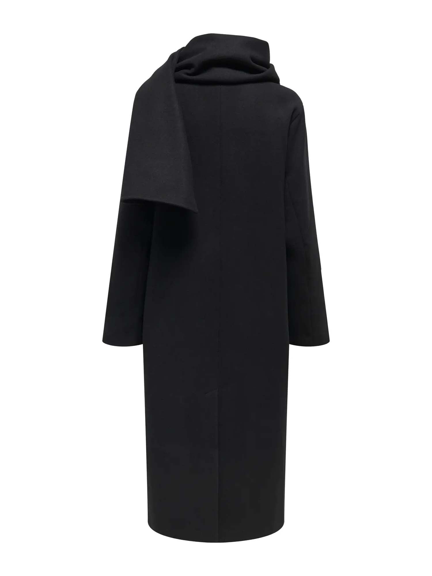 Only Cappotto Elba Life Scarf Coat Nero