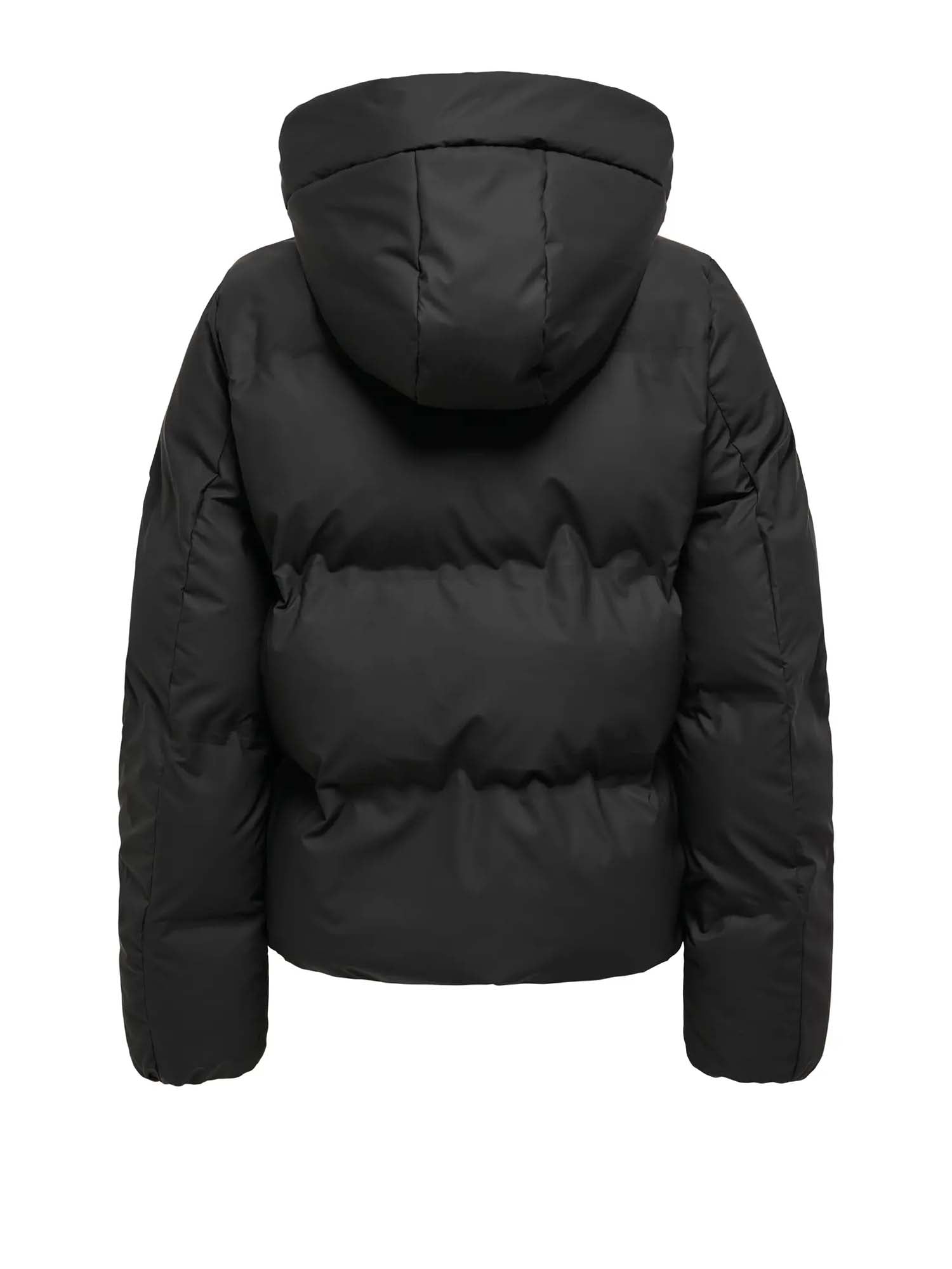 Only Piumino Lea Rain Puffer Short Nero