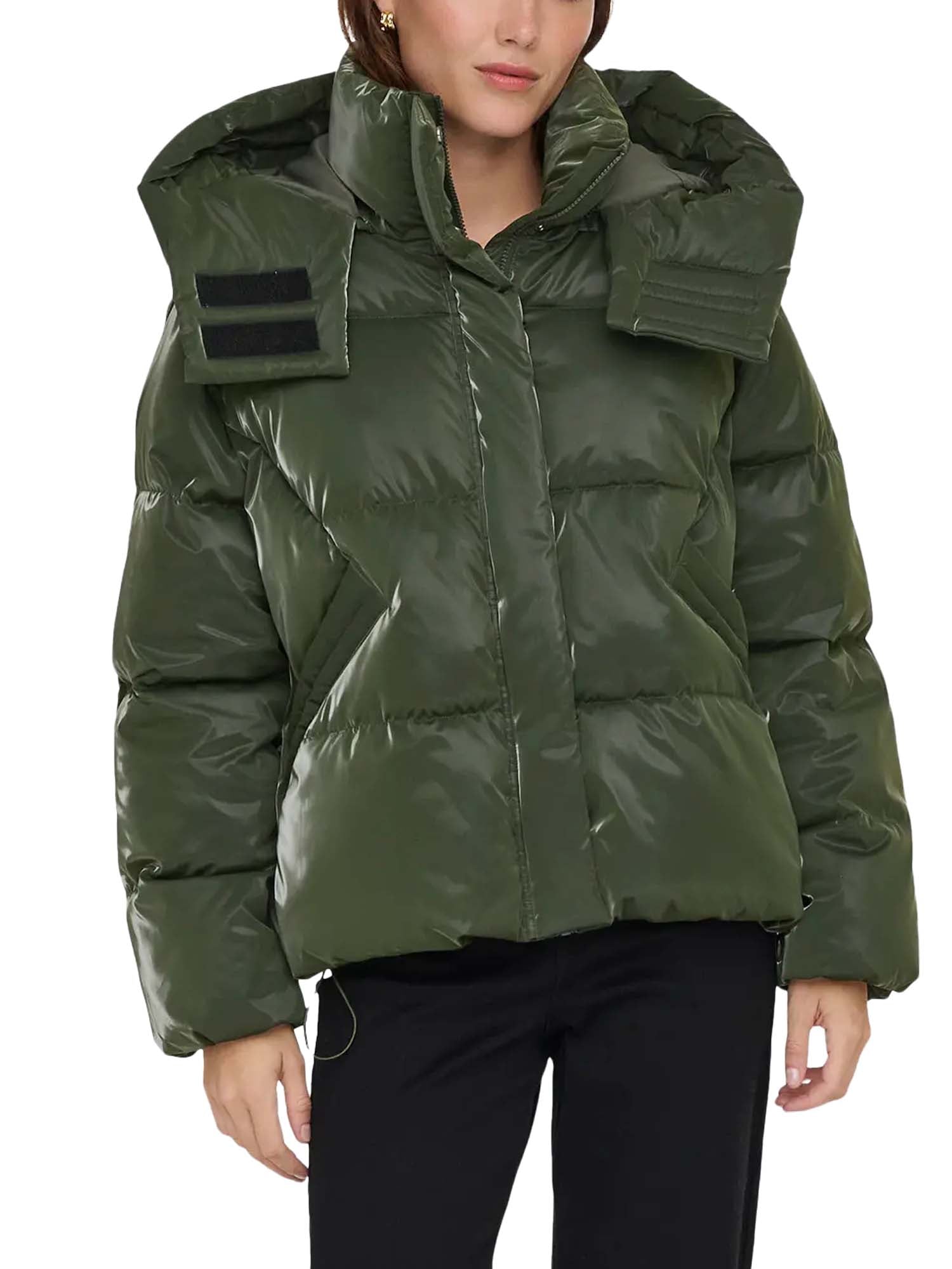 Only Piumino Bergen Life Oversized Puffer Verde