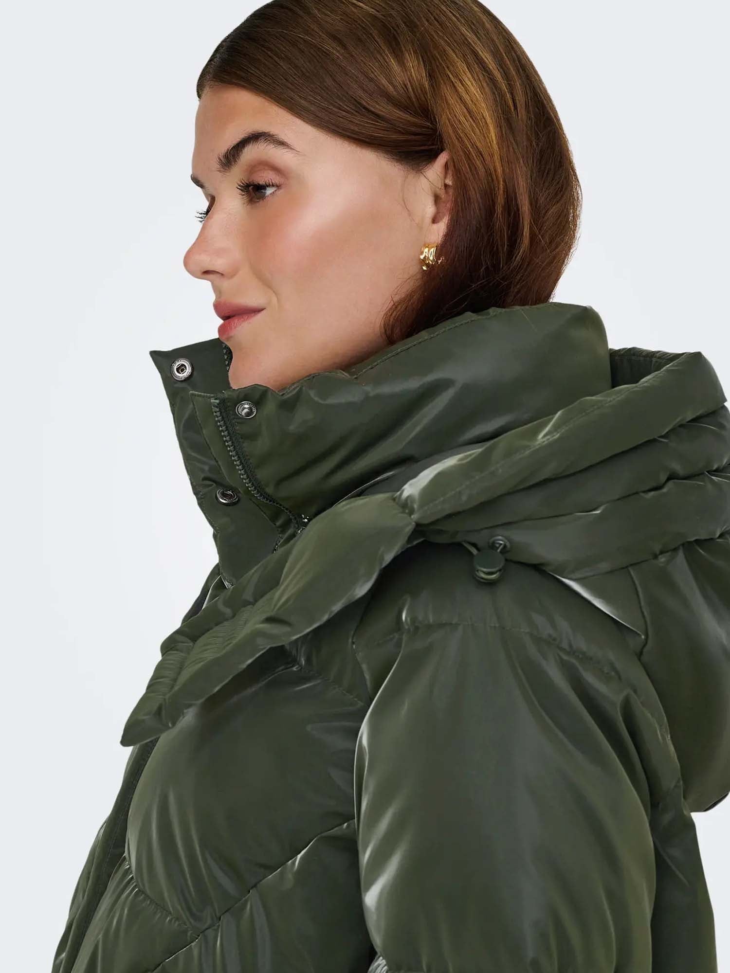 Only Piumino Bergen Life Oversized Puffer Verde