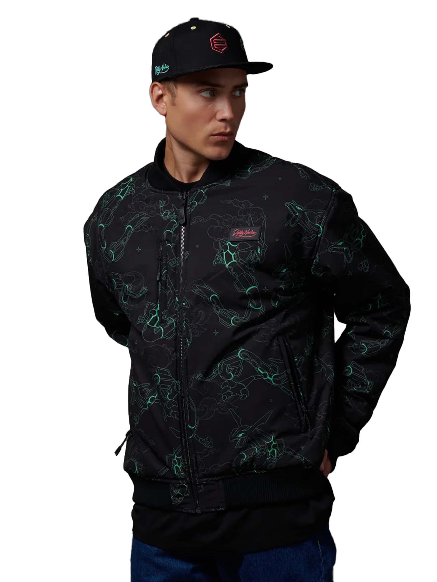 Dolly Noire Rayquaza Pattern Bomber Nero