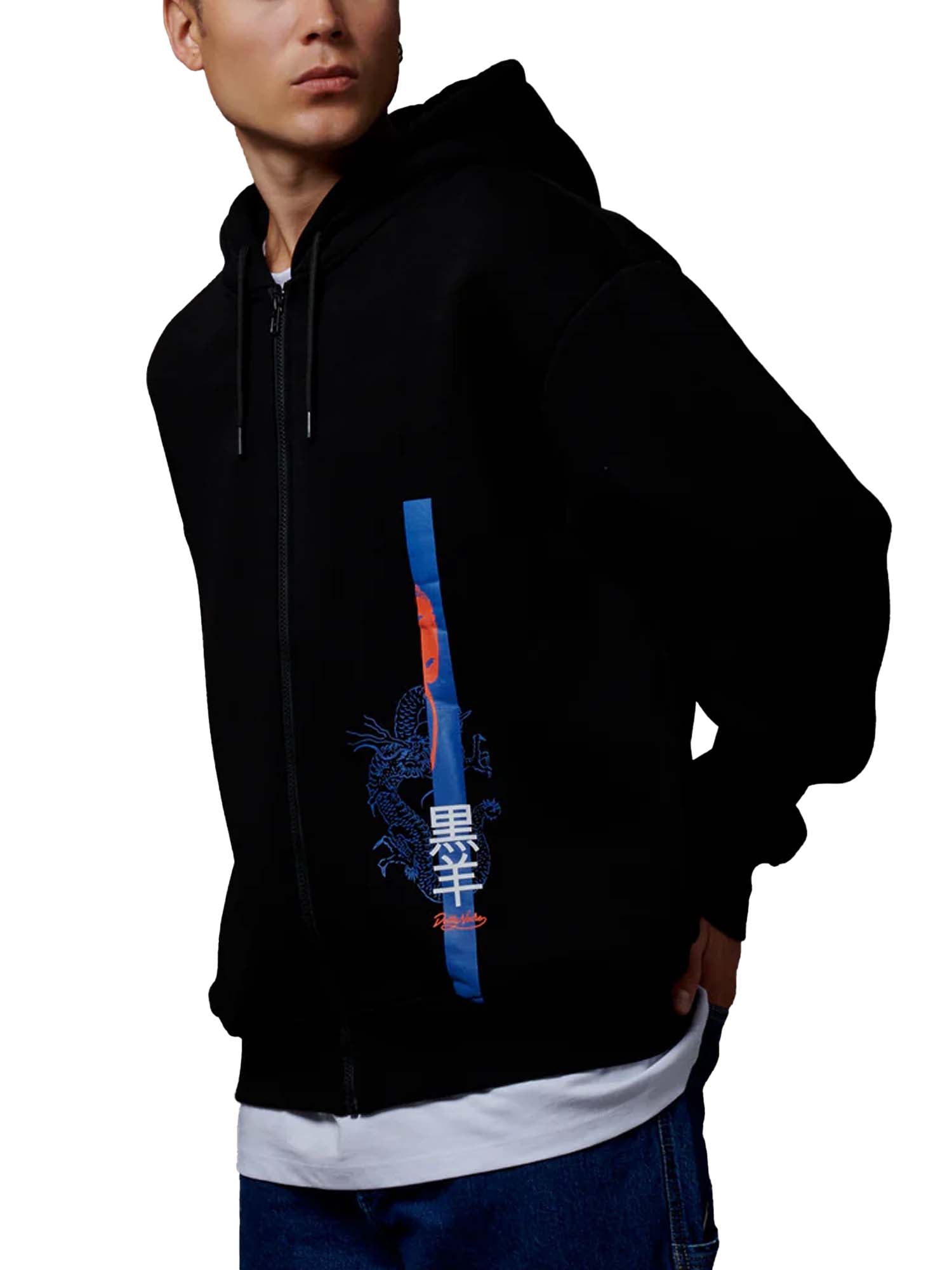 Dolly Noire Japan Book Zip Hoodie Nero