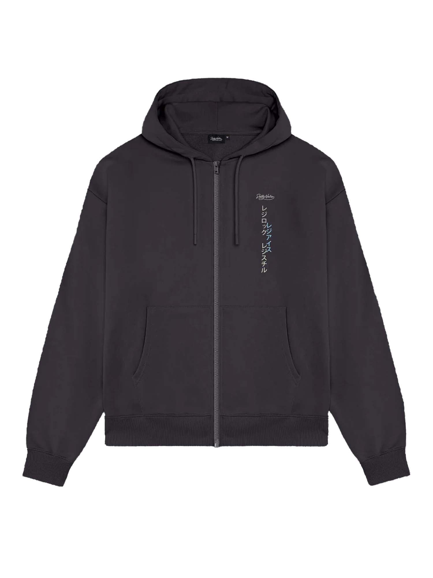 Dolly Noire Regi Zip Hoodie Grigio