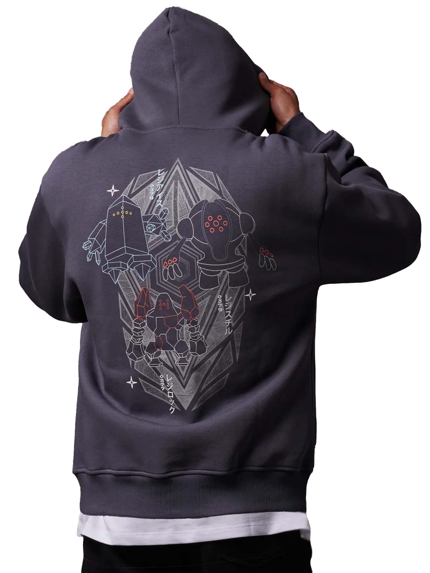 Dolly Noire Regi Zip Hoodie Grigio