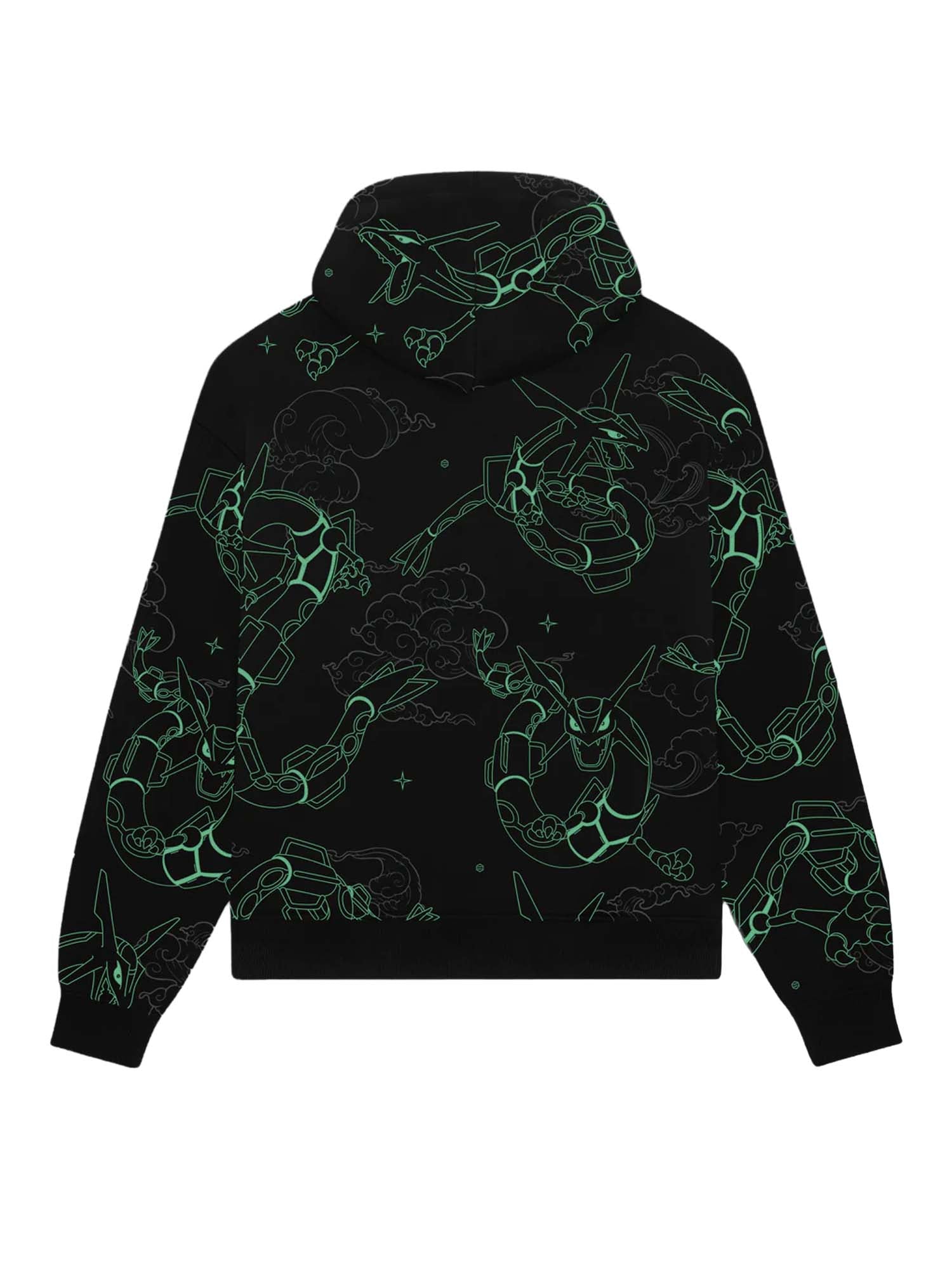 Dolly Noire Rayquaza Pattern Hoodie Nero