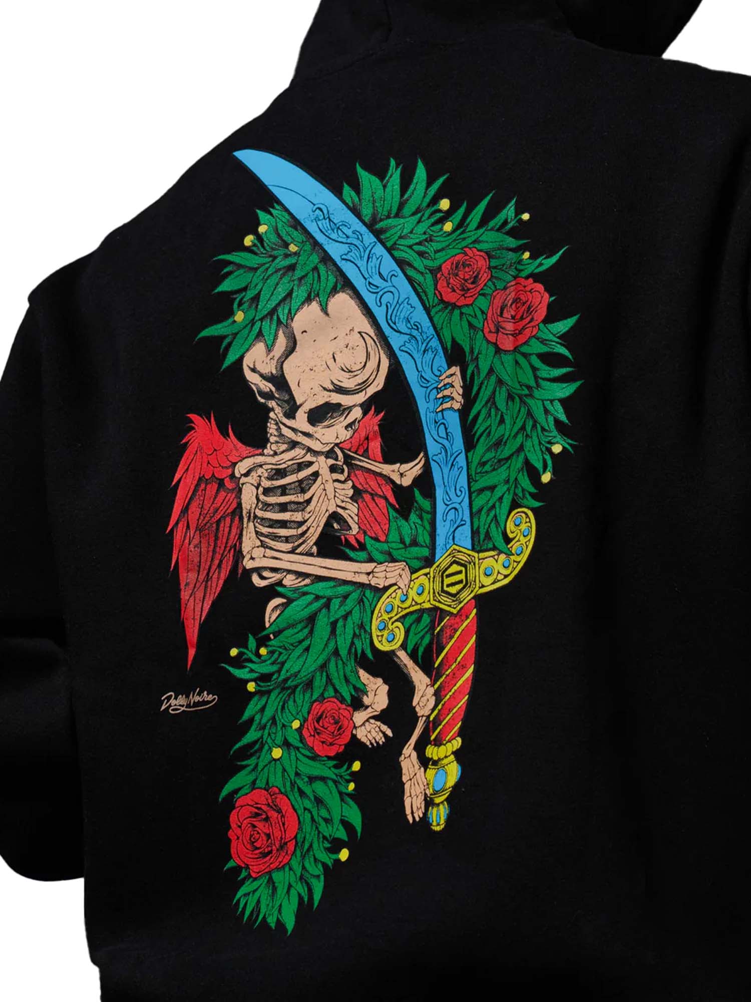 Dolly Noire Asso di Spade Hoodie Nero