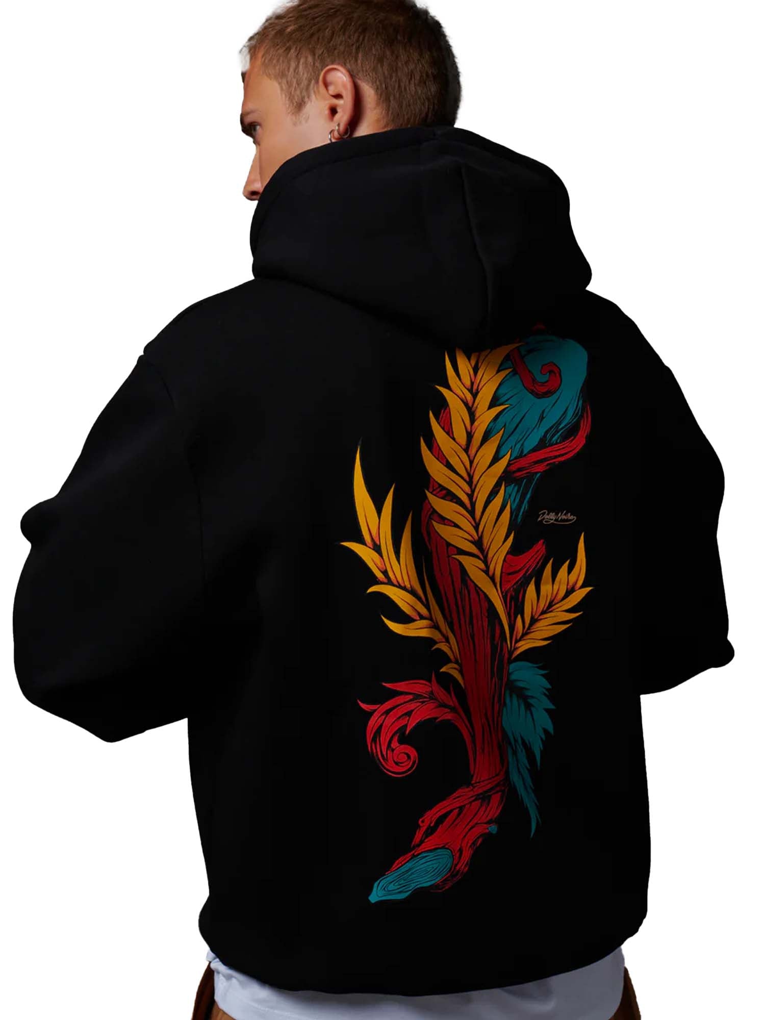 Dolly Noire Asso di Bastoni Hoodie Nero