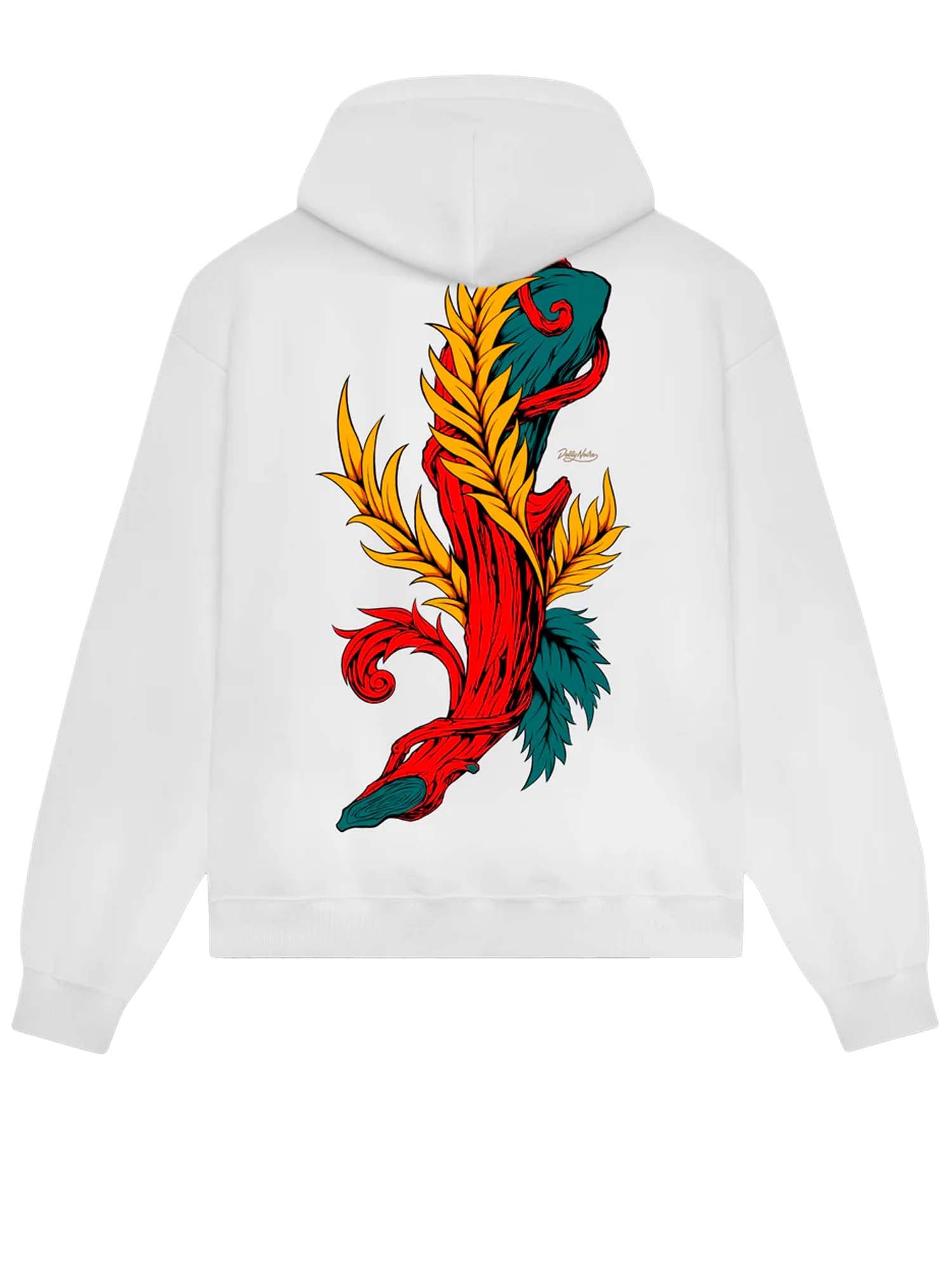 Dolly Noire Asso di Bastoni Hoodie Bianco