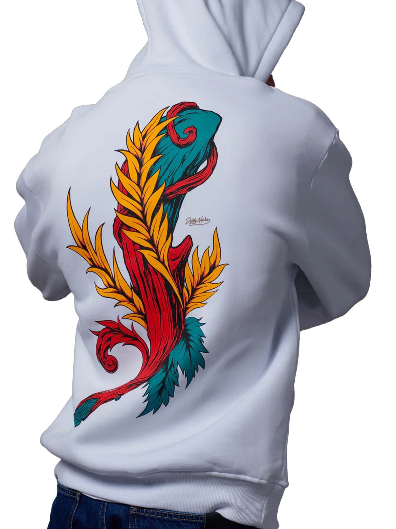 Dolly Noire Asso di Bastoni Hoodie Bianco