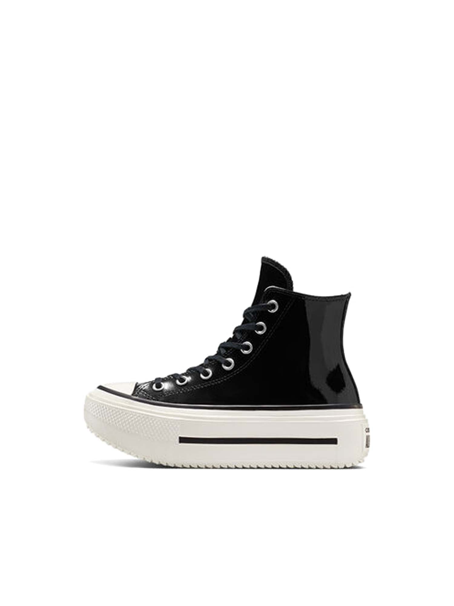 Converse Chuck Taylor All Star Lift Double Stack Platform Patent Leather Nero