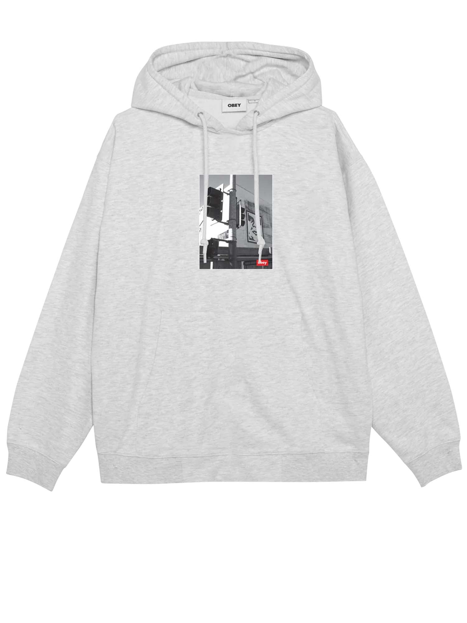 Obey Los Angeles Photo Premium Pullover Grigio