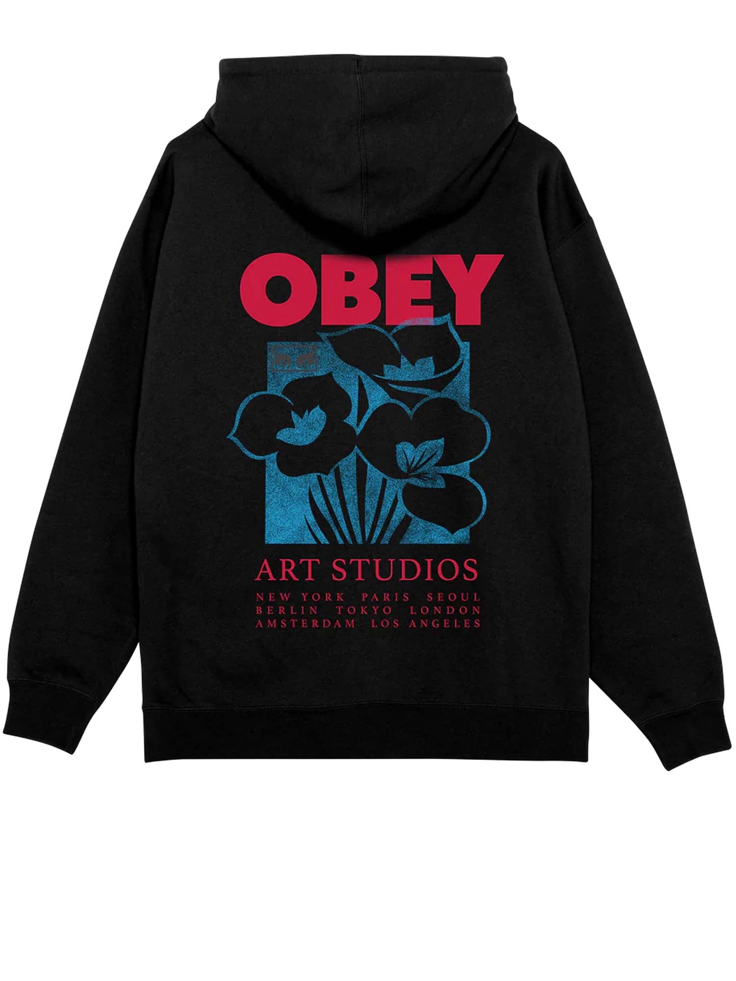Obey Art Studio Flowers Premium Pullover Nero