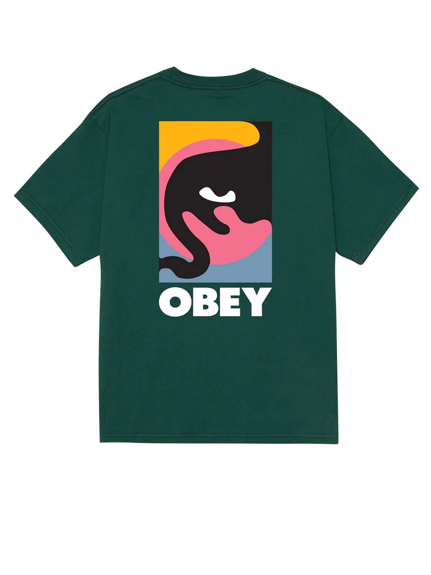 Obey T-Shirt Quarter Icon Classic Verde