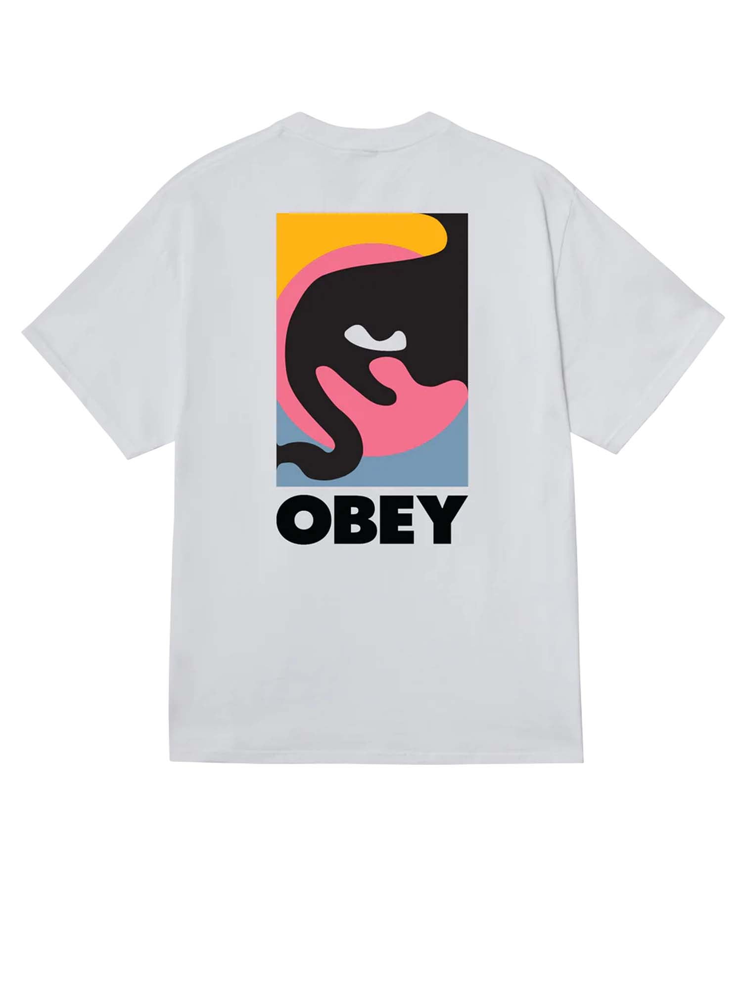 Obey T-Shirt Quarter Icon Classic Bianco