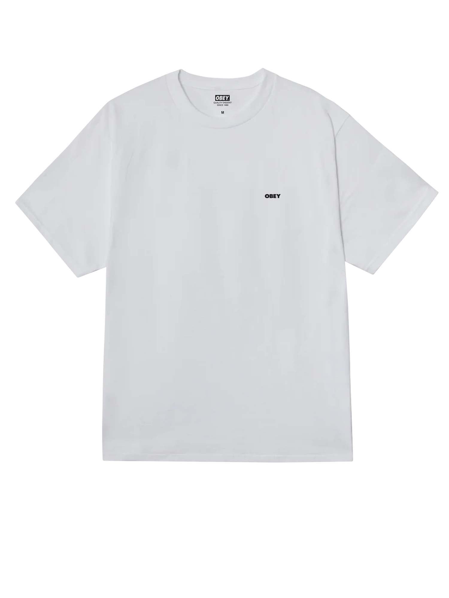 Obey T-Shirt Quarter Icon Classic Bianco