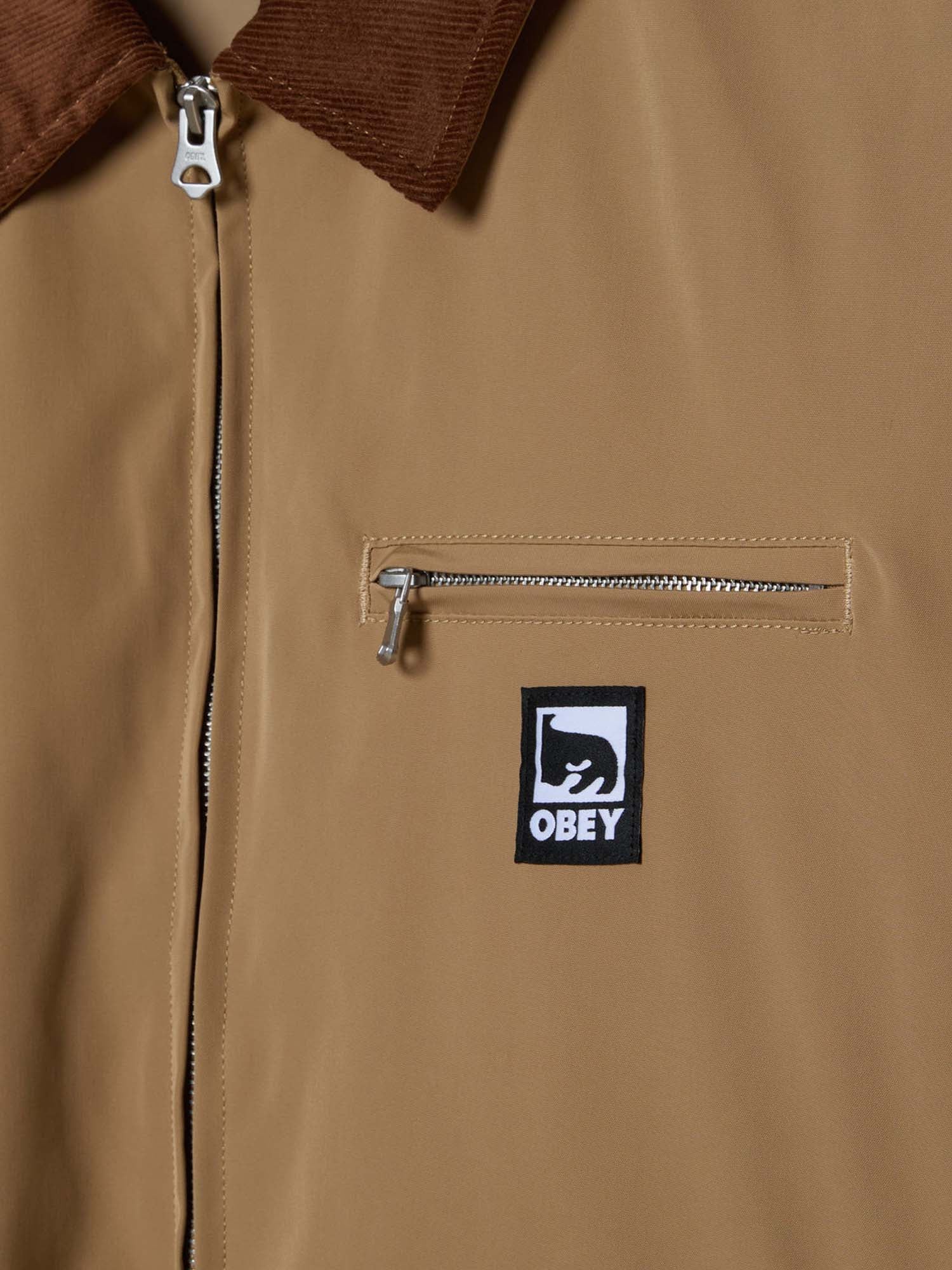 Obey Elysian Jacket Marrone